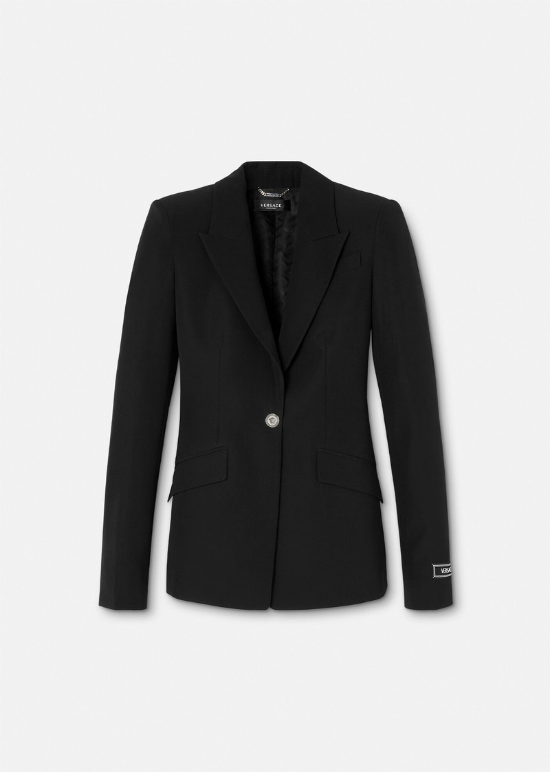 Wool Single-Breasted Blazer 1