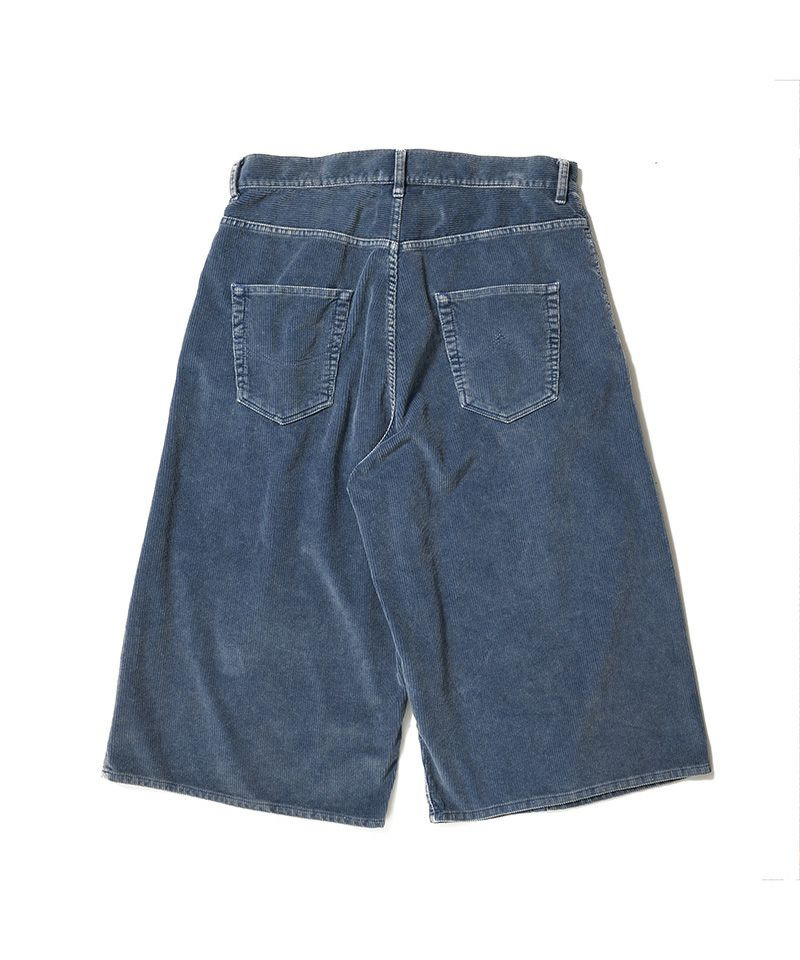 Bone Applique Corduroy Cropped Shorts - 2