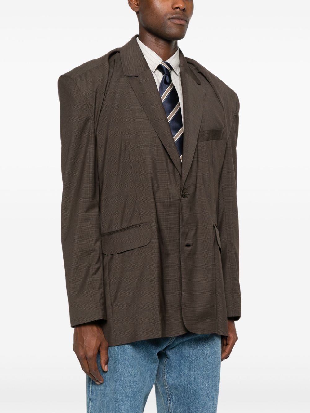 logo-patch blazer - 3