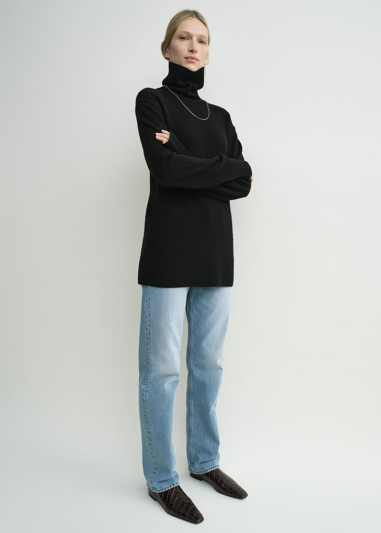 Cashmere turtleneck black - 3