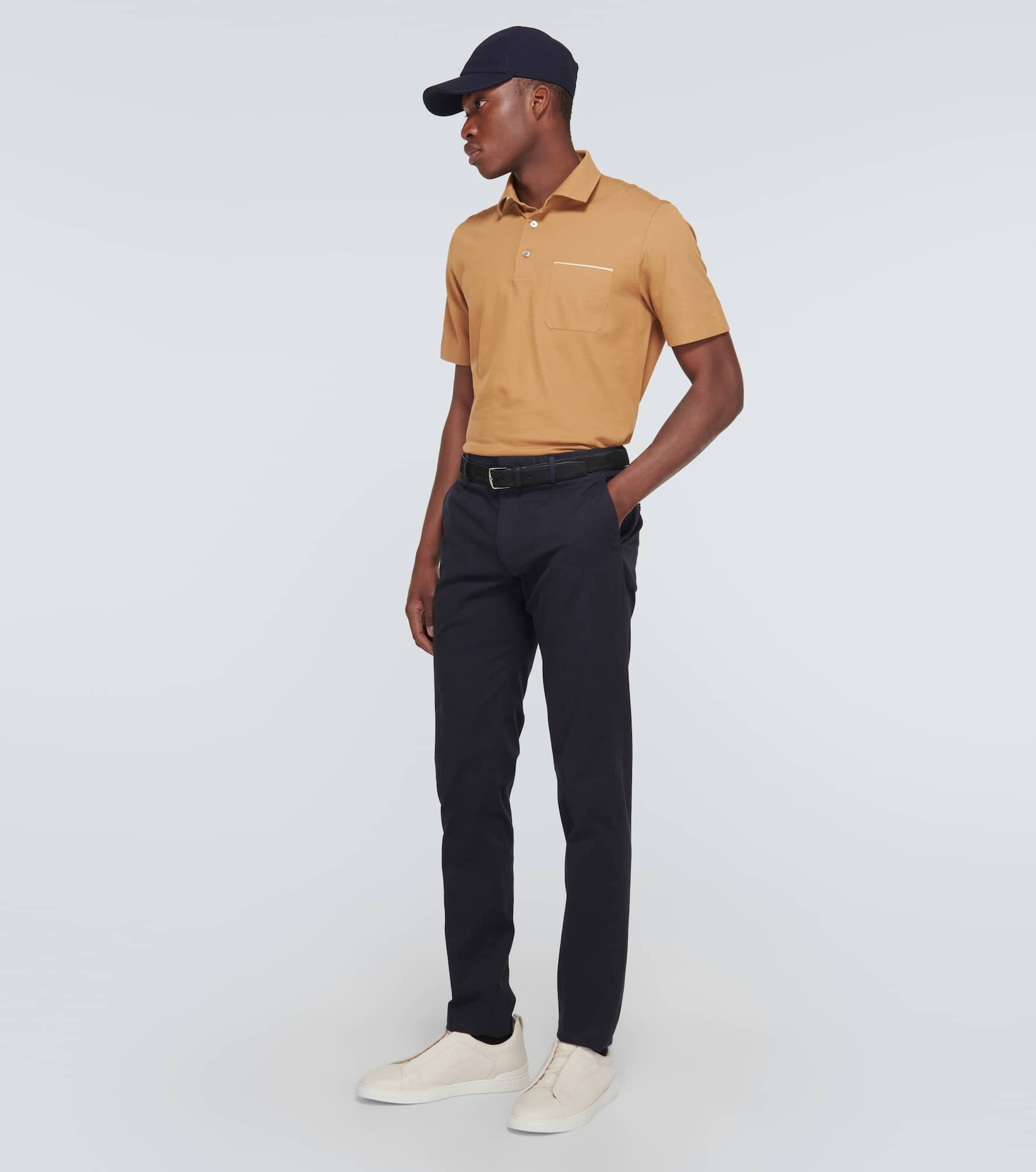 Cotton piqué polo shirt - 2