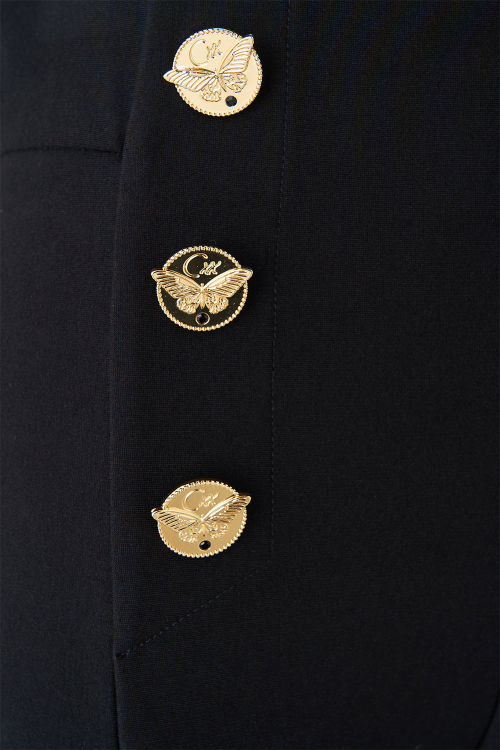 BUTTON EMBELLISHED PONTE PANT - 6
