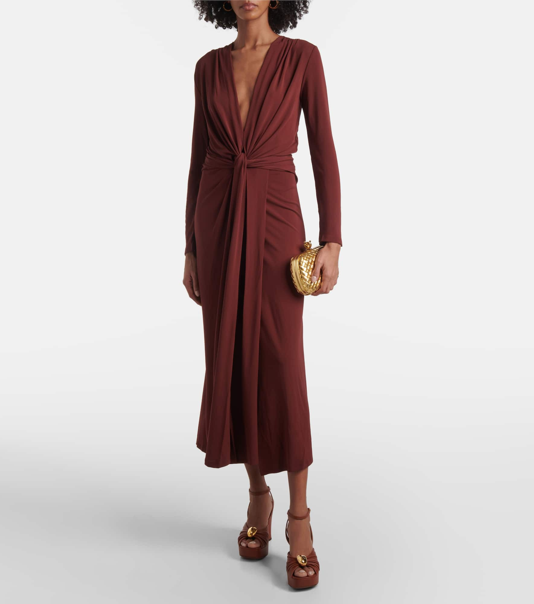 Finding Yourself draped jersey maxi dress - 2