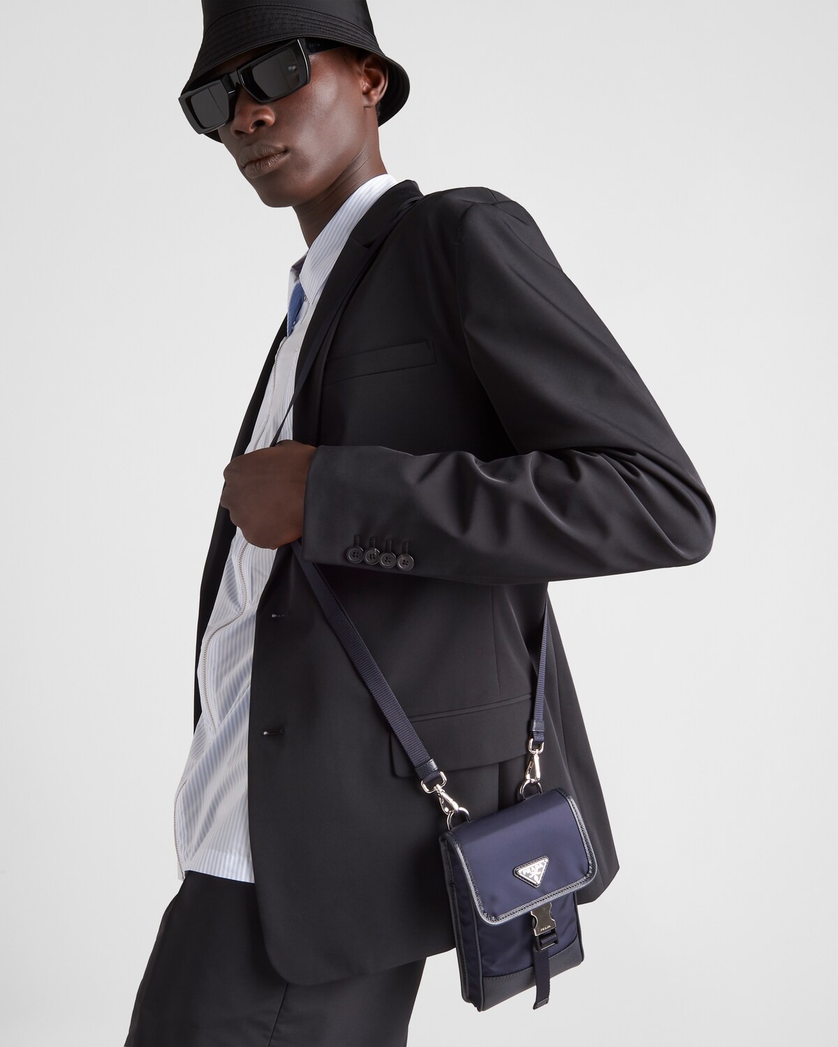 Re-Nylon and Saffiano leather smartphone case - 7
