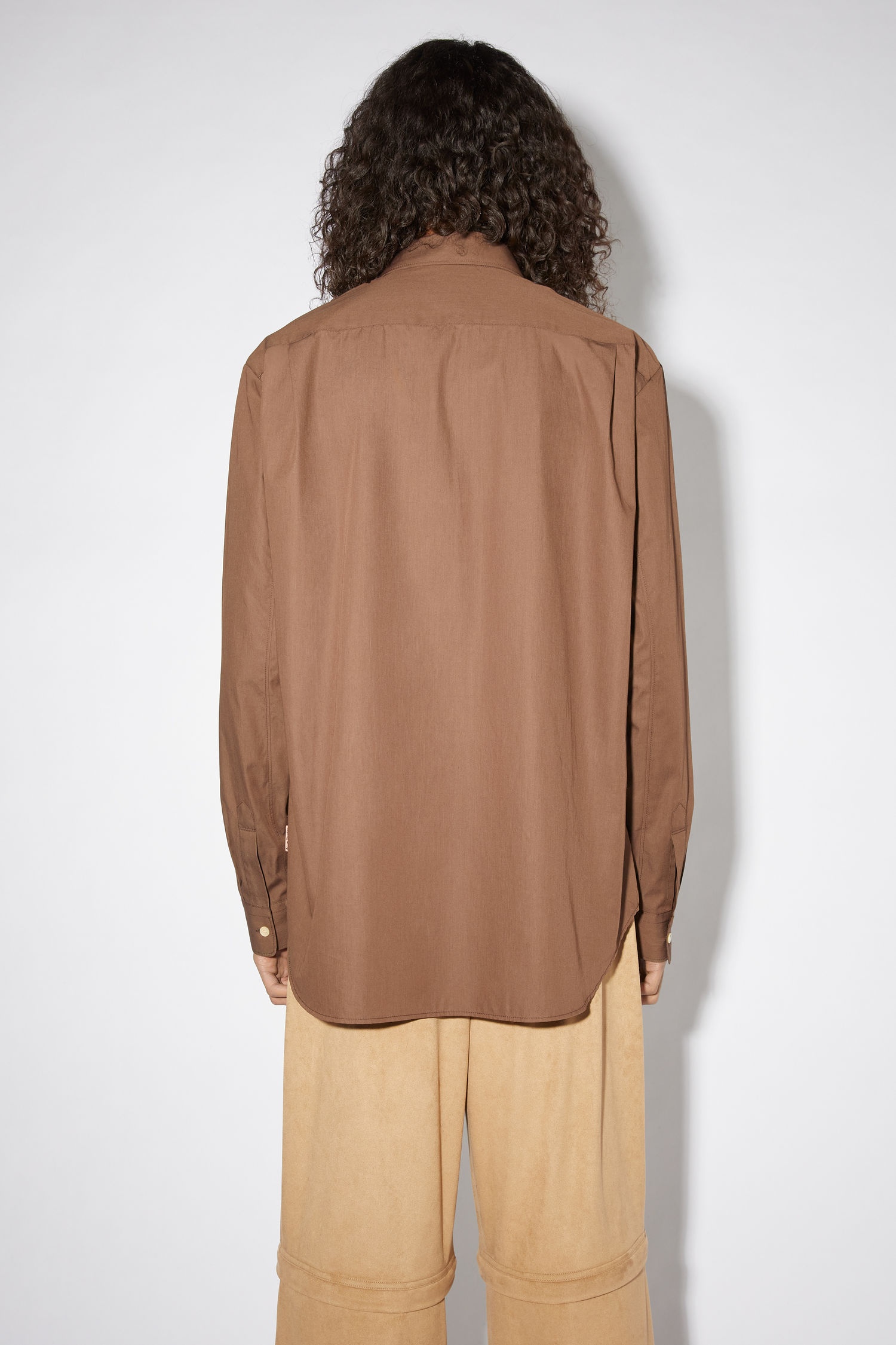 Long sleeve shirt - Chocolate brown - 3