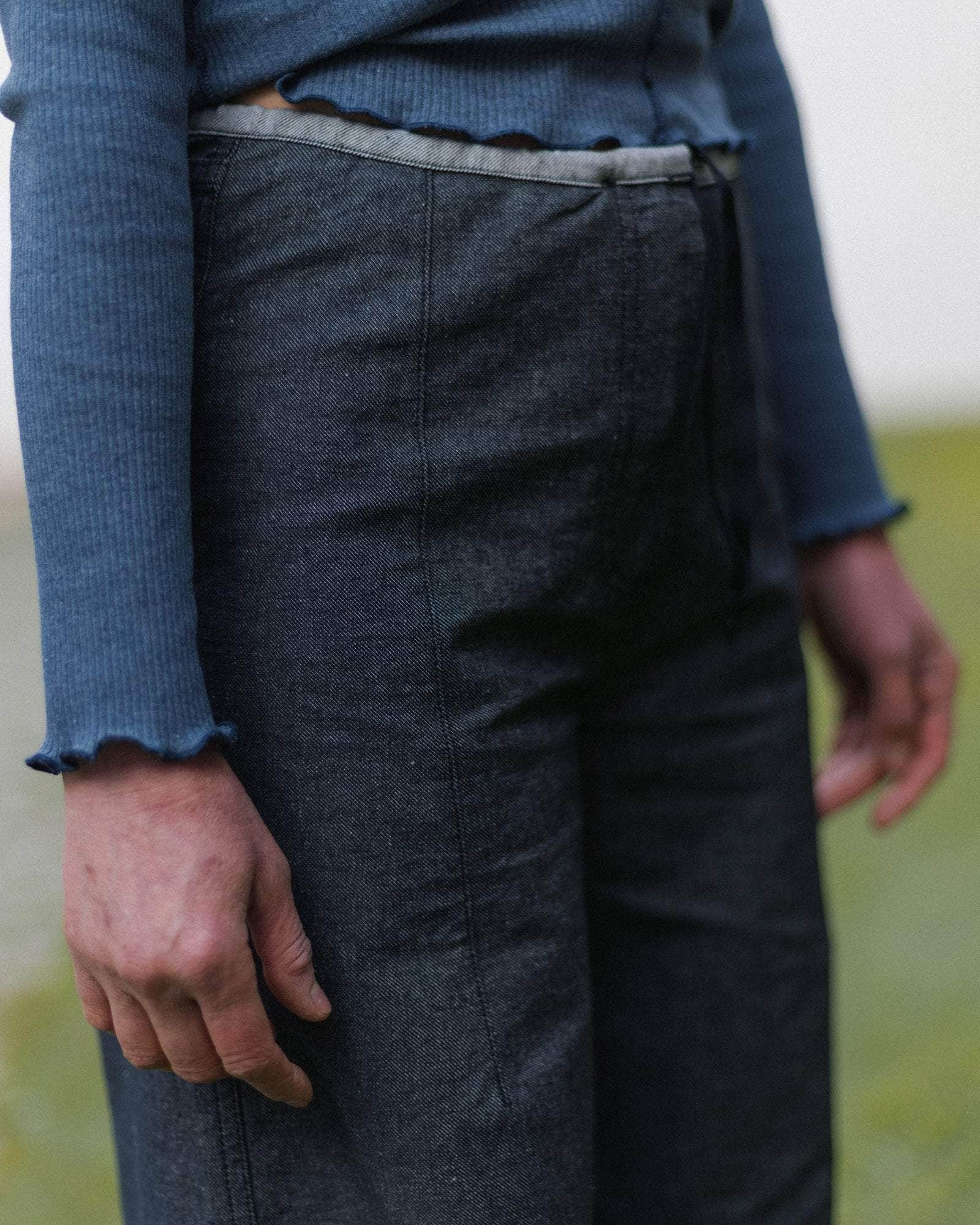 Arthur Loose Pants - Recycled Cotton Denim - 5