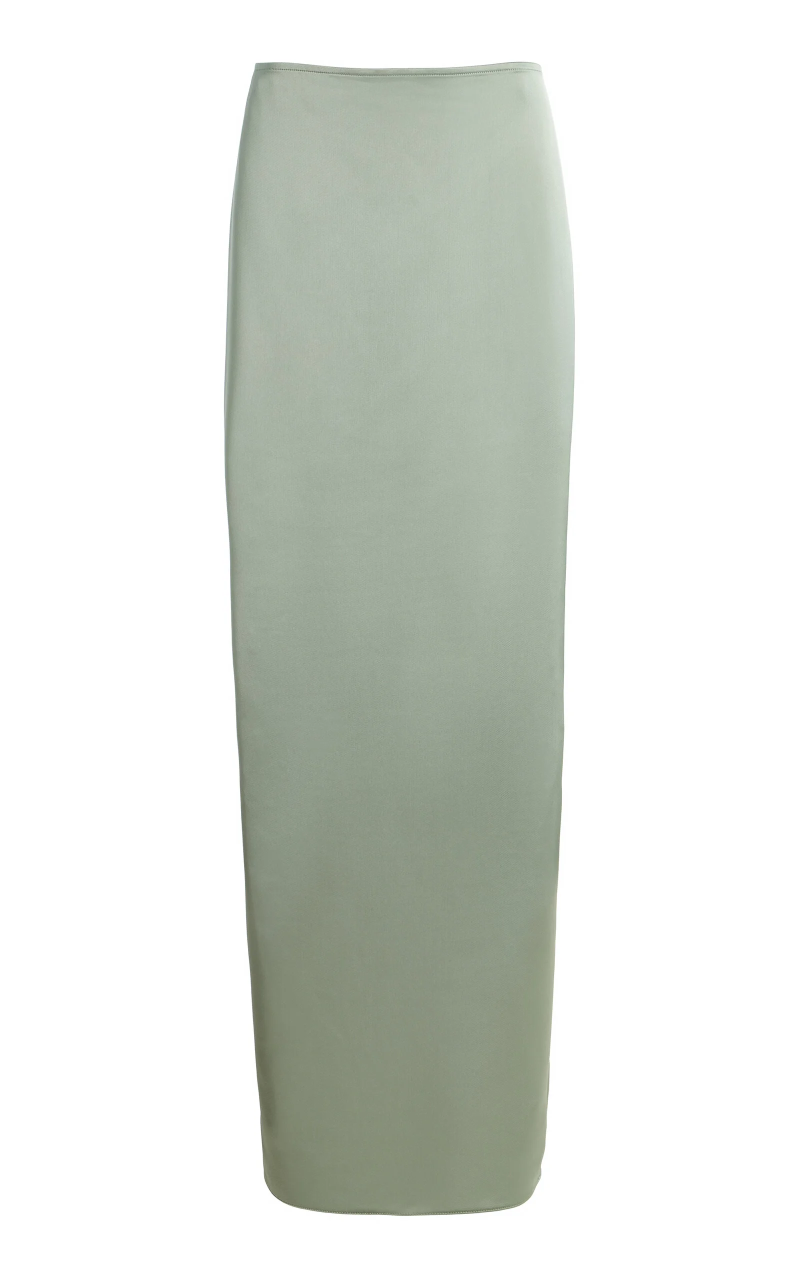 Exclusive Satin Maxi Skirt green - 1