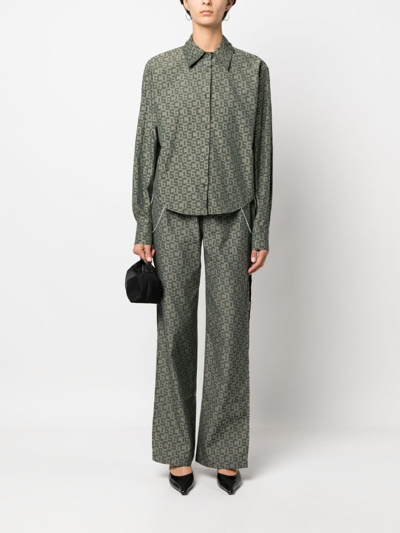 GCDS open-leg monogram trousers outlook