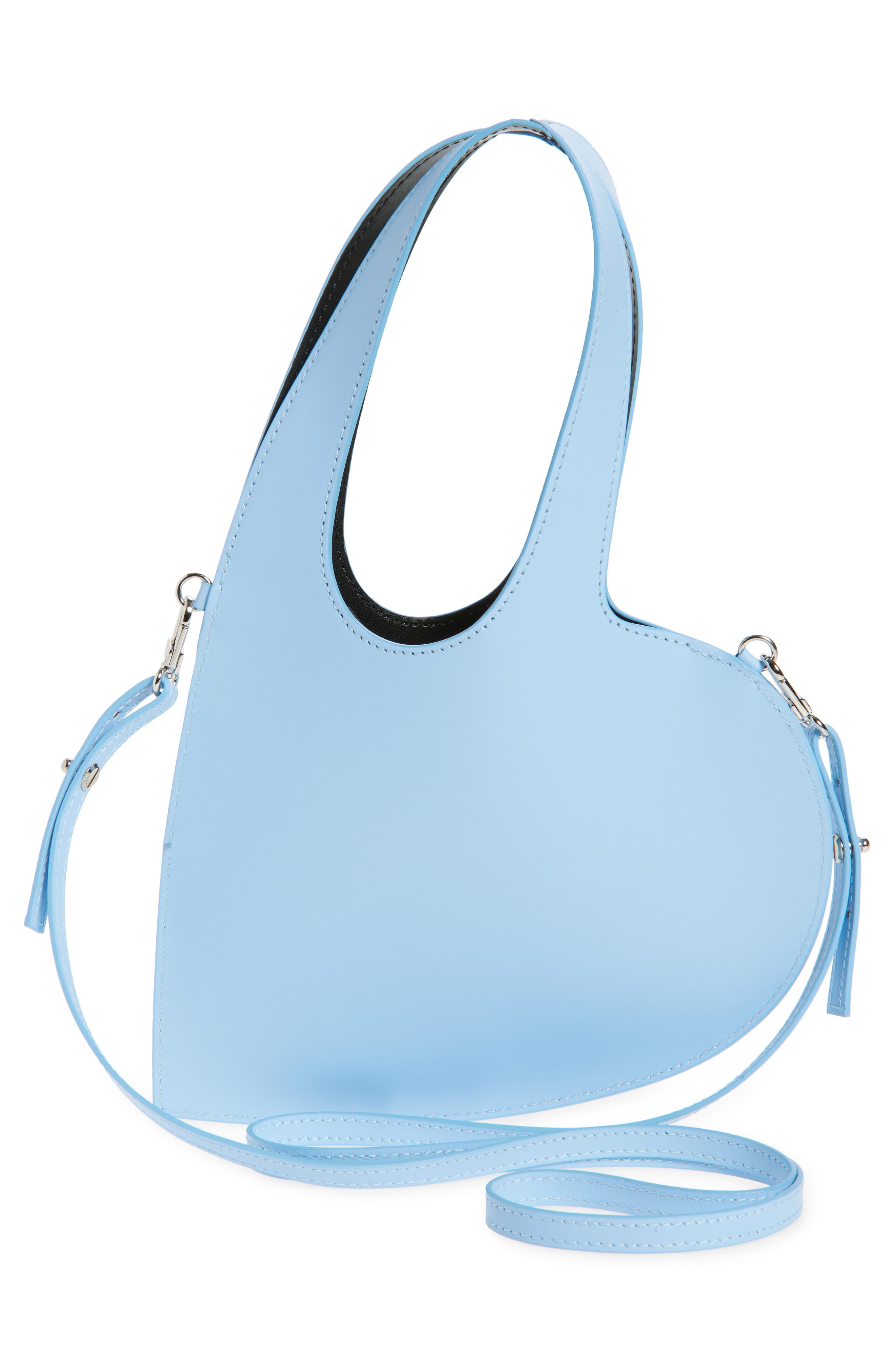 Coperni Mini Heart Leather Belt Bag in Blue at Nordstrom - 4