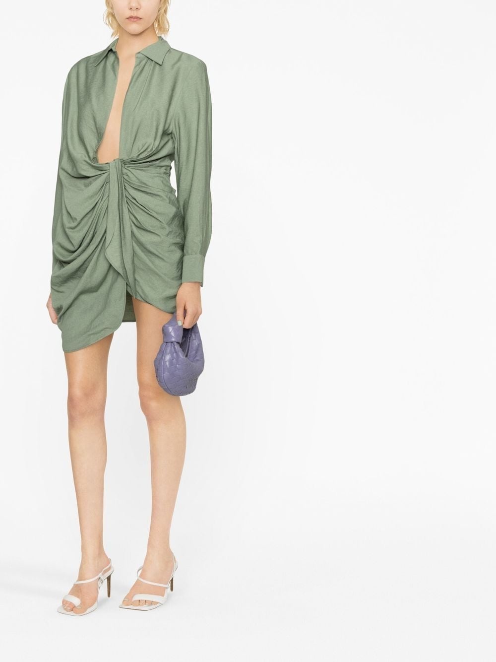 La Robe Bahia draped shirtdress - 4