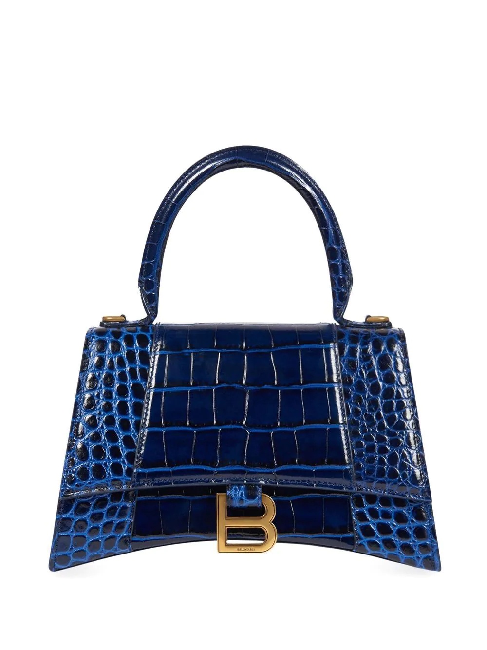 small Hourglass crocodile effect bag - 1