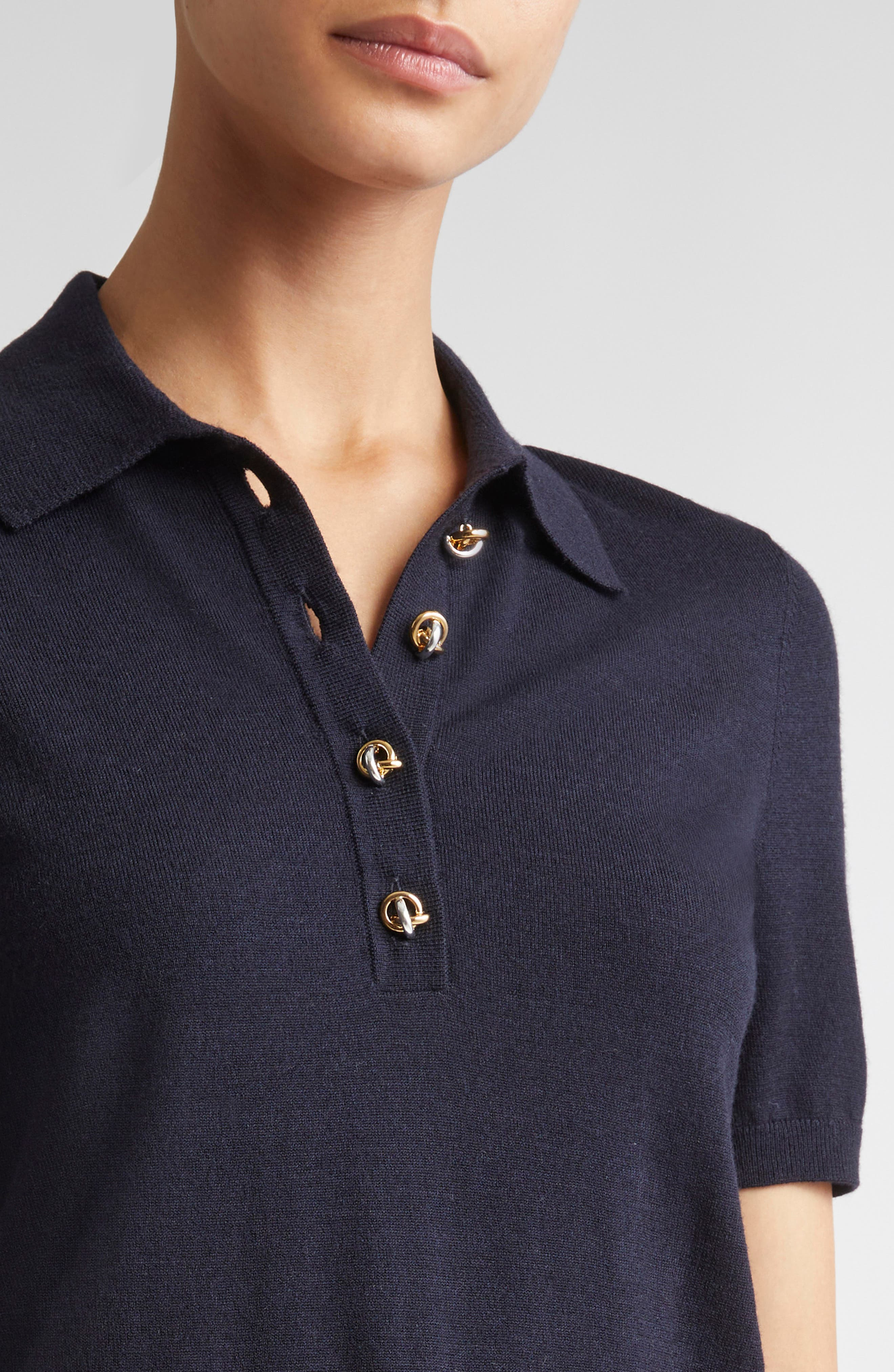 Altuzarra Nemo Merino Wool Blend Cardigan in Navy at Nordstrom - 4