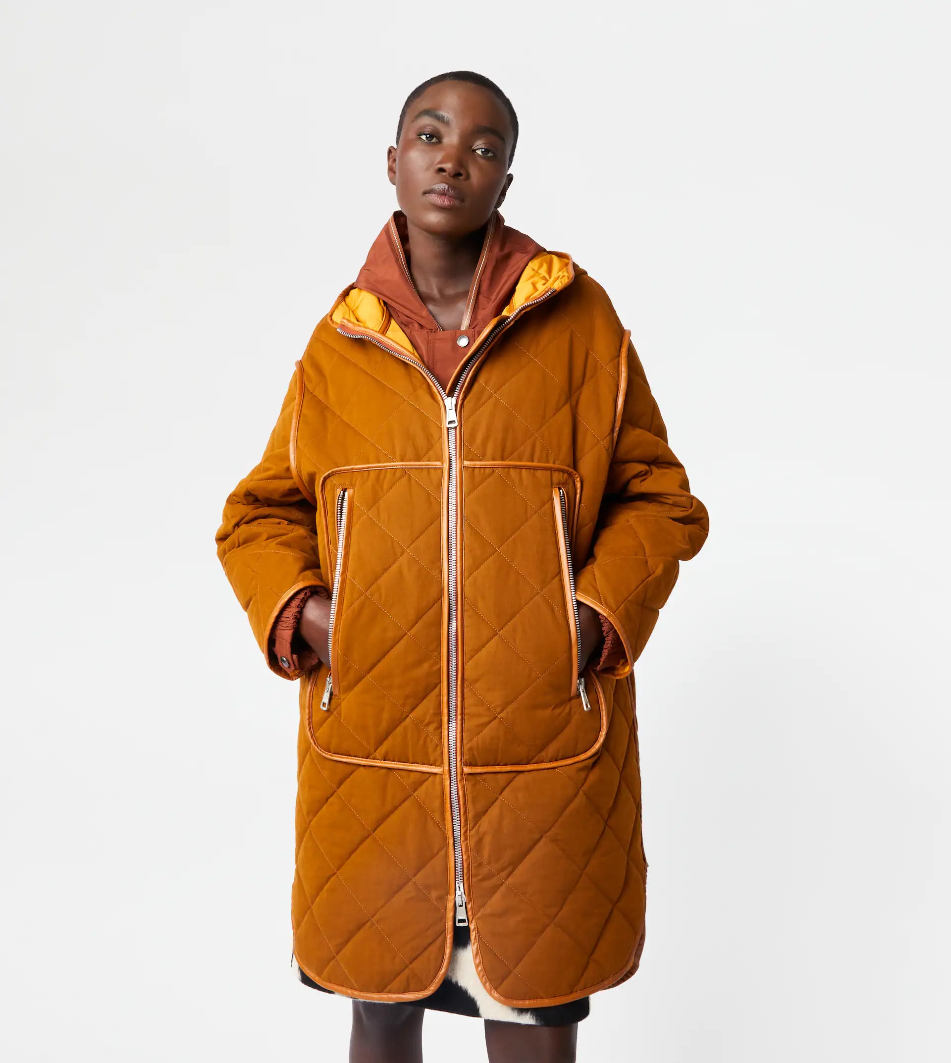 TOD'S QUILTED COAT - 7