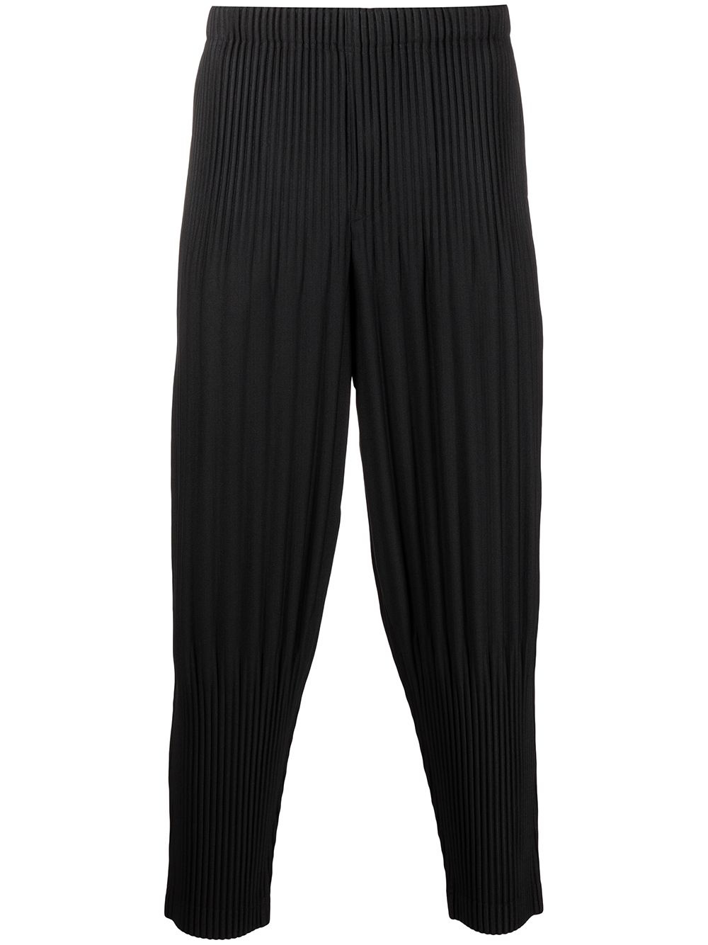 tapered plissé trousers - 1