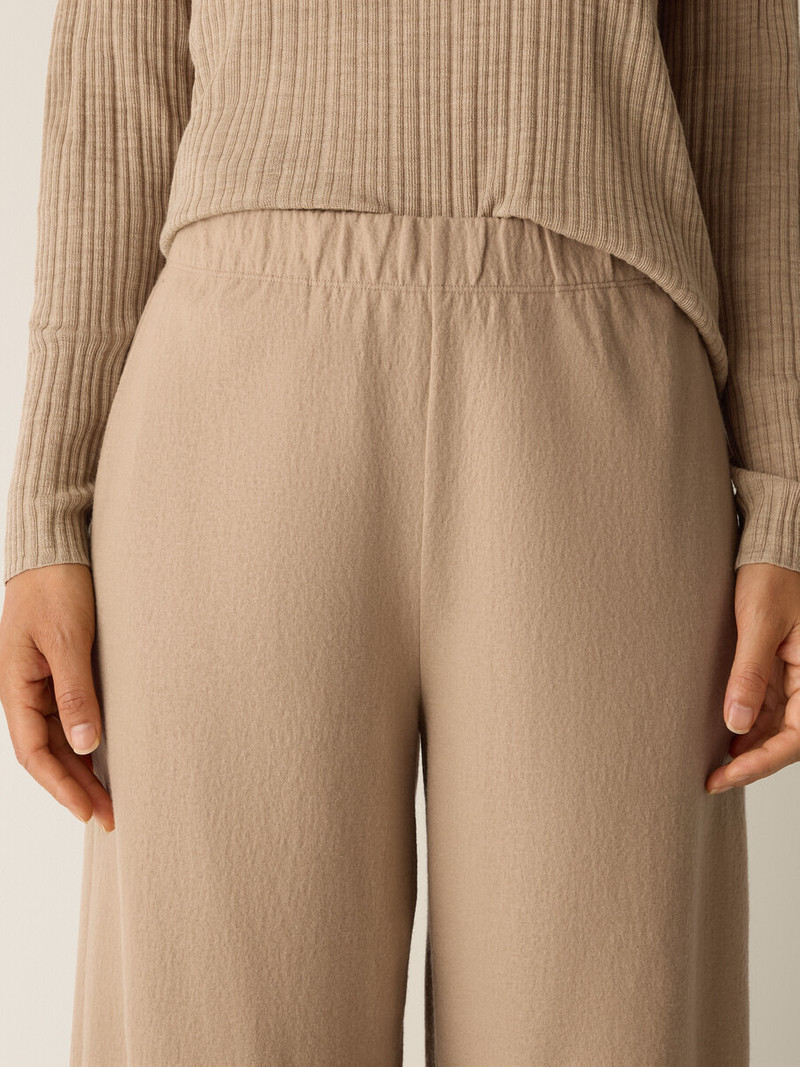 Felted Wool Jersey Wide-Leg Pant 5