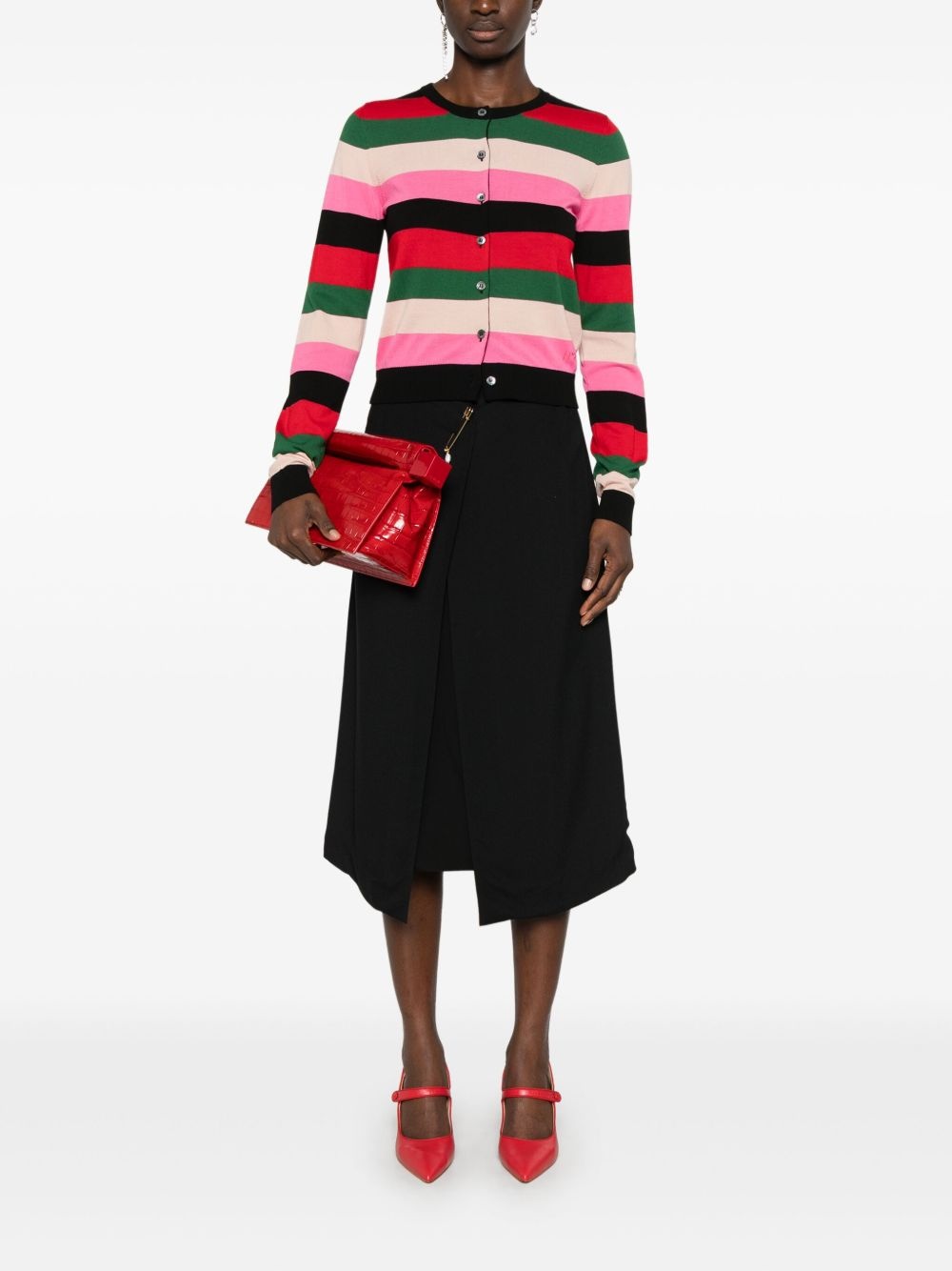 striped cardigan - 2