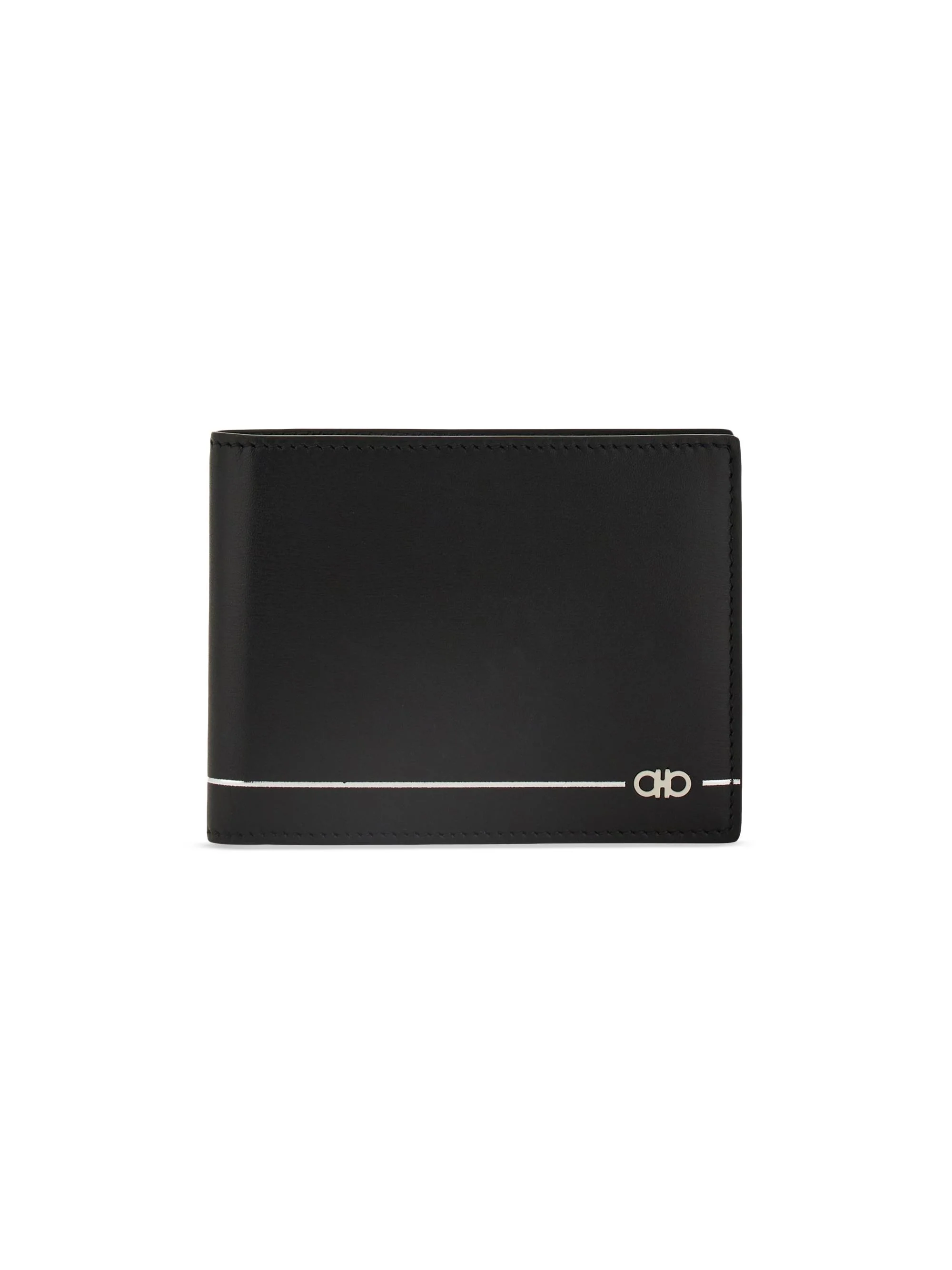 Men's Micro Gancini Leather Wallet - Nero - 1