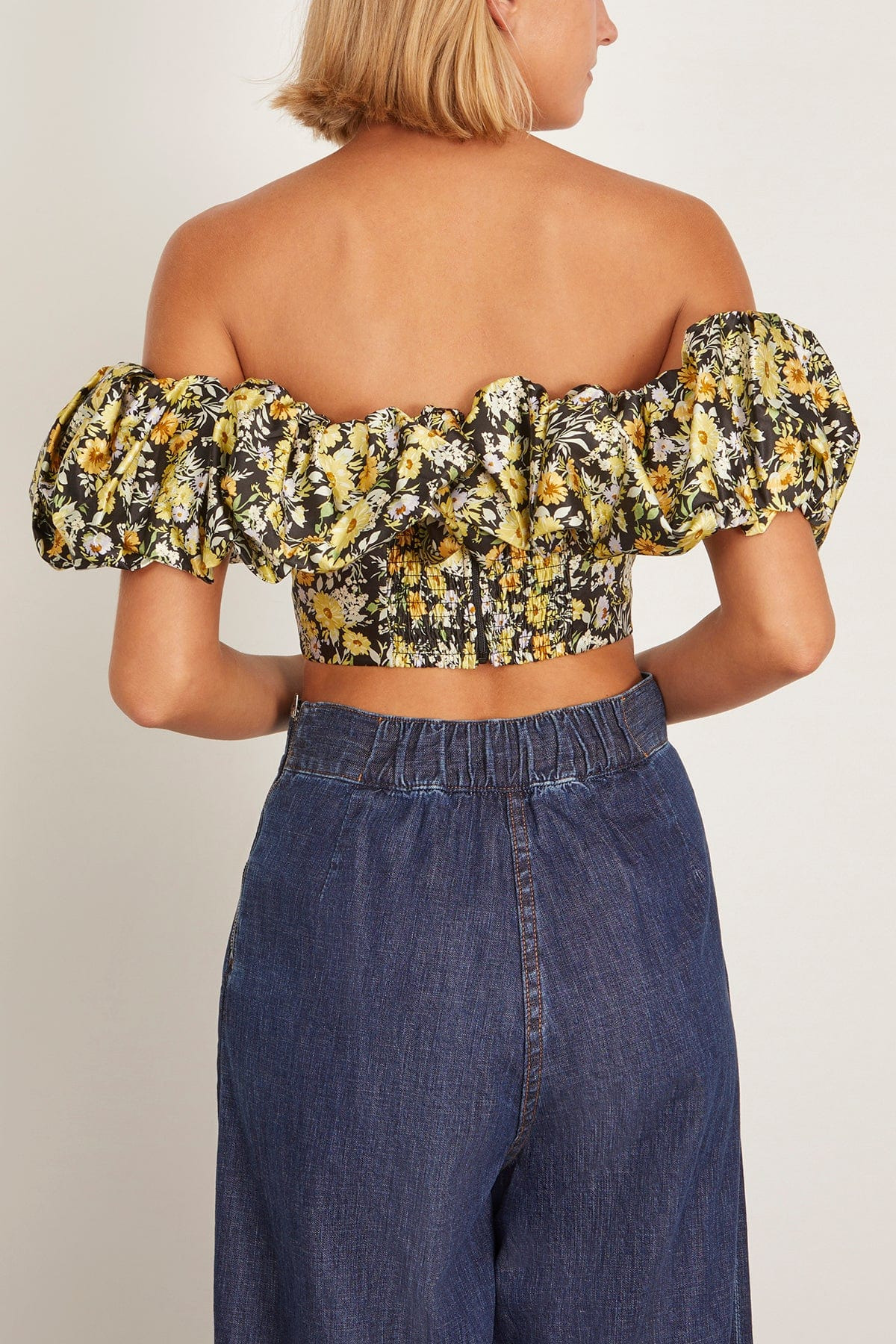 Nina Off Shoulder Top in Black - 4
