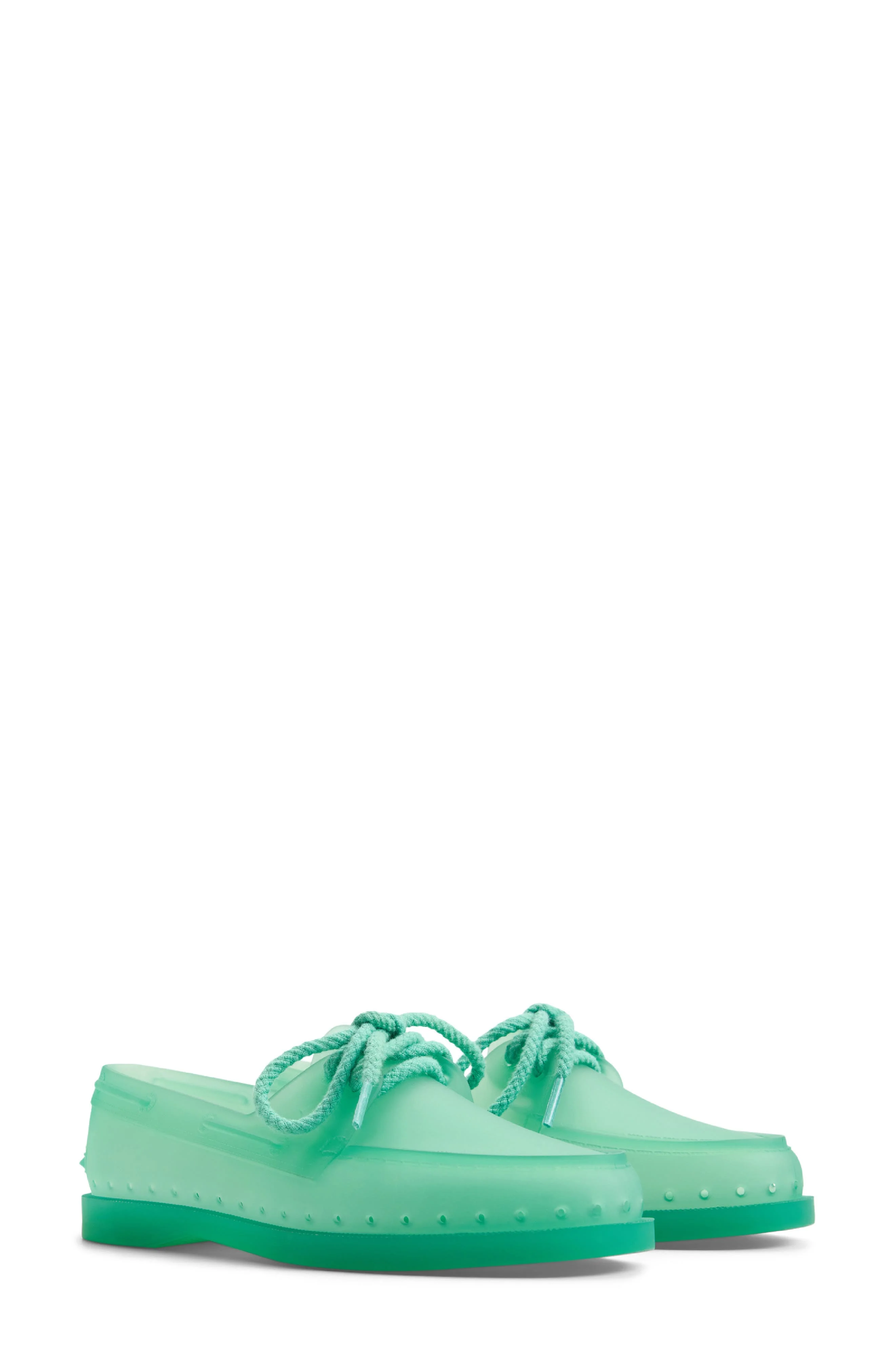 Sperry x Monse Authentic Original™ 2-Eye Jelly Boat Shoe in Teal at Nordstrom - 1