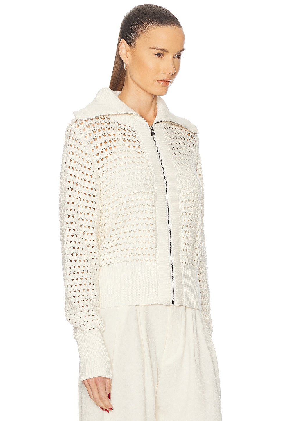 Eloise Full Zip Knit Sweater - 3