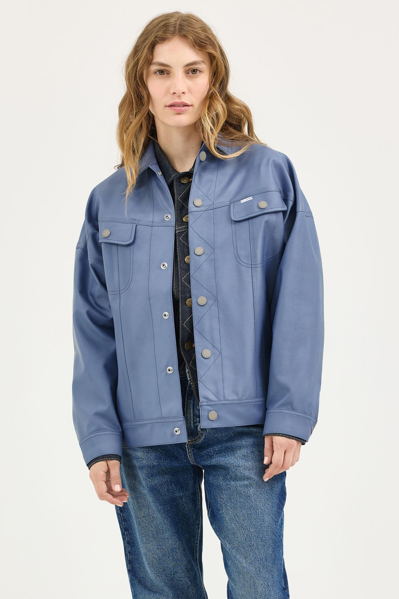 Women’s Lee® x STUTTERHEIM Storm Rider™ Jacket Ash Blue 1