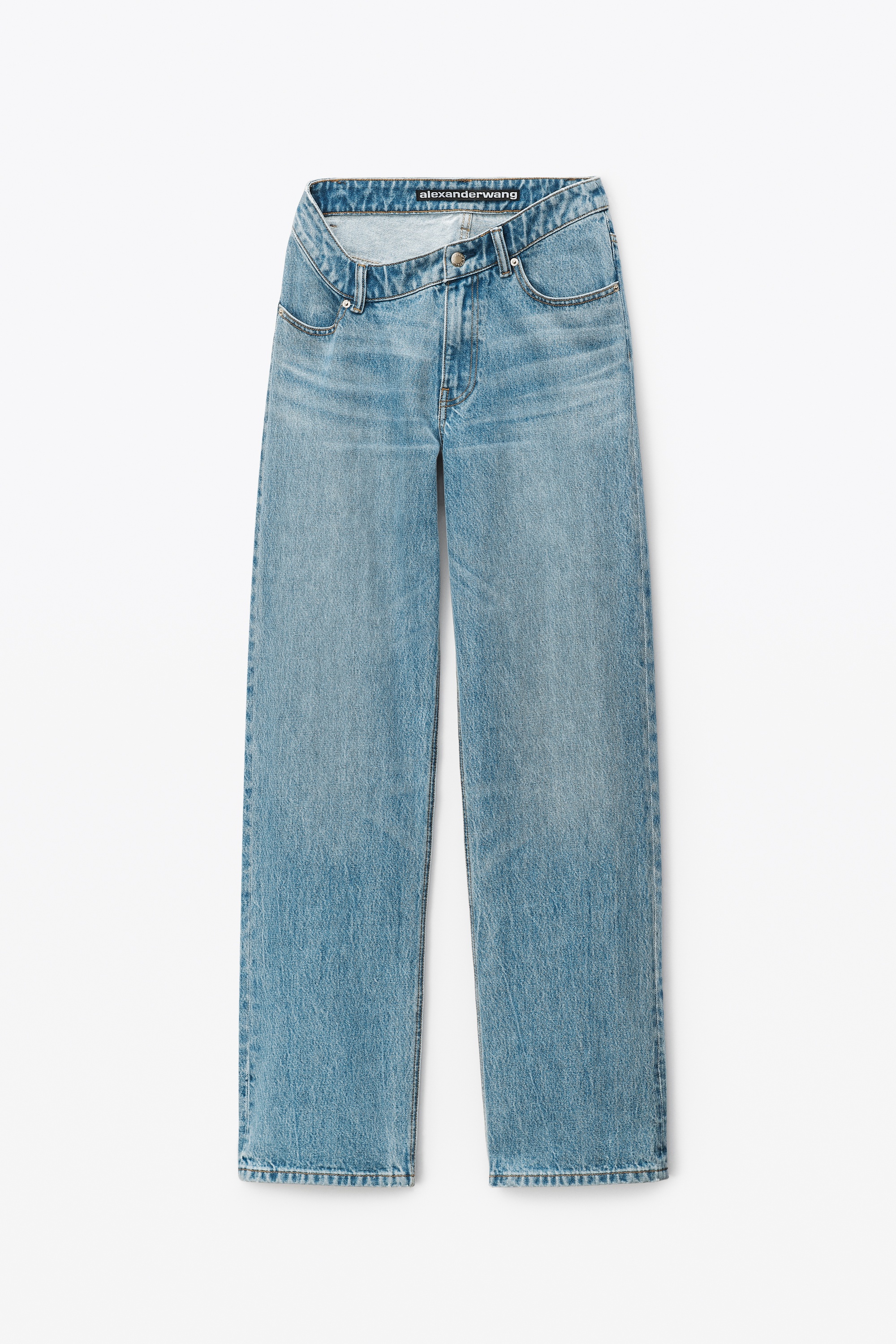 ASYMMETRICAL SLOUCHY JEAN IN DENIM - 1