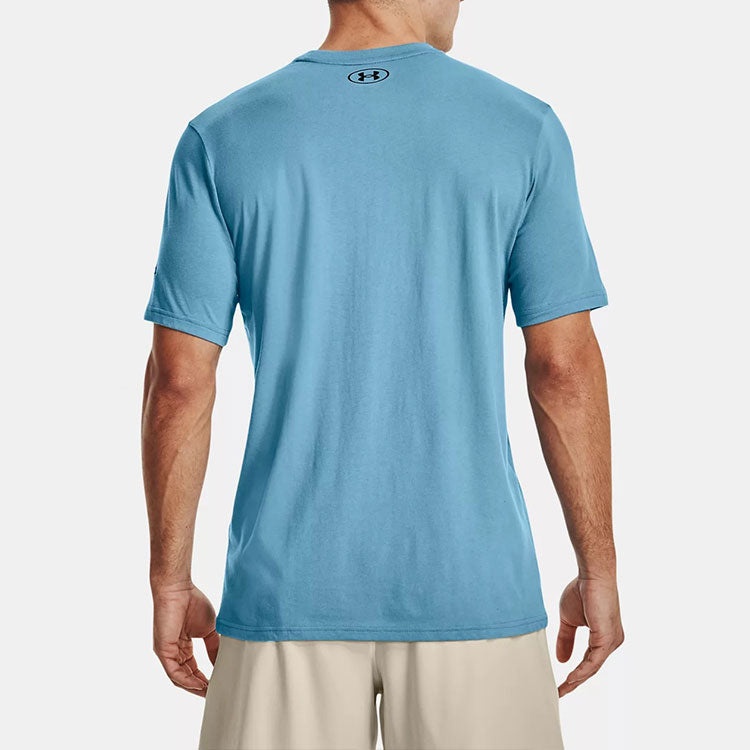 Under Armour Project Rock Brahma Bull Short Sleeve T-shirt 'Sky Blue' 1371214-416 - 4