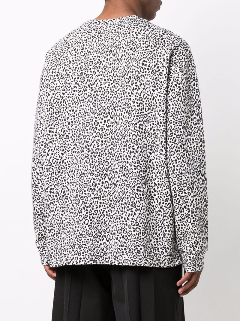 leopard print sweatshirt - 4