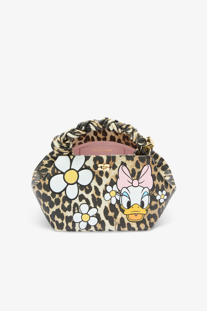 GANNI X DISNEY DAISY DUCK LEOPARD SMALL BOU BAG 3