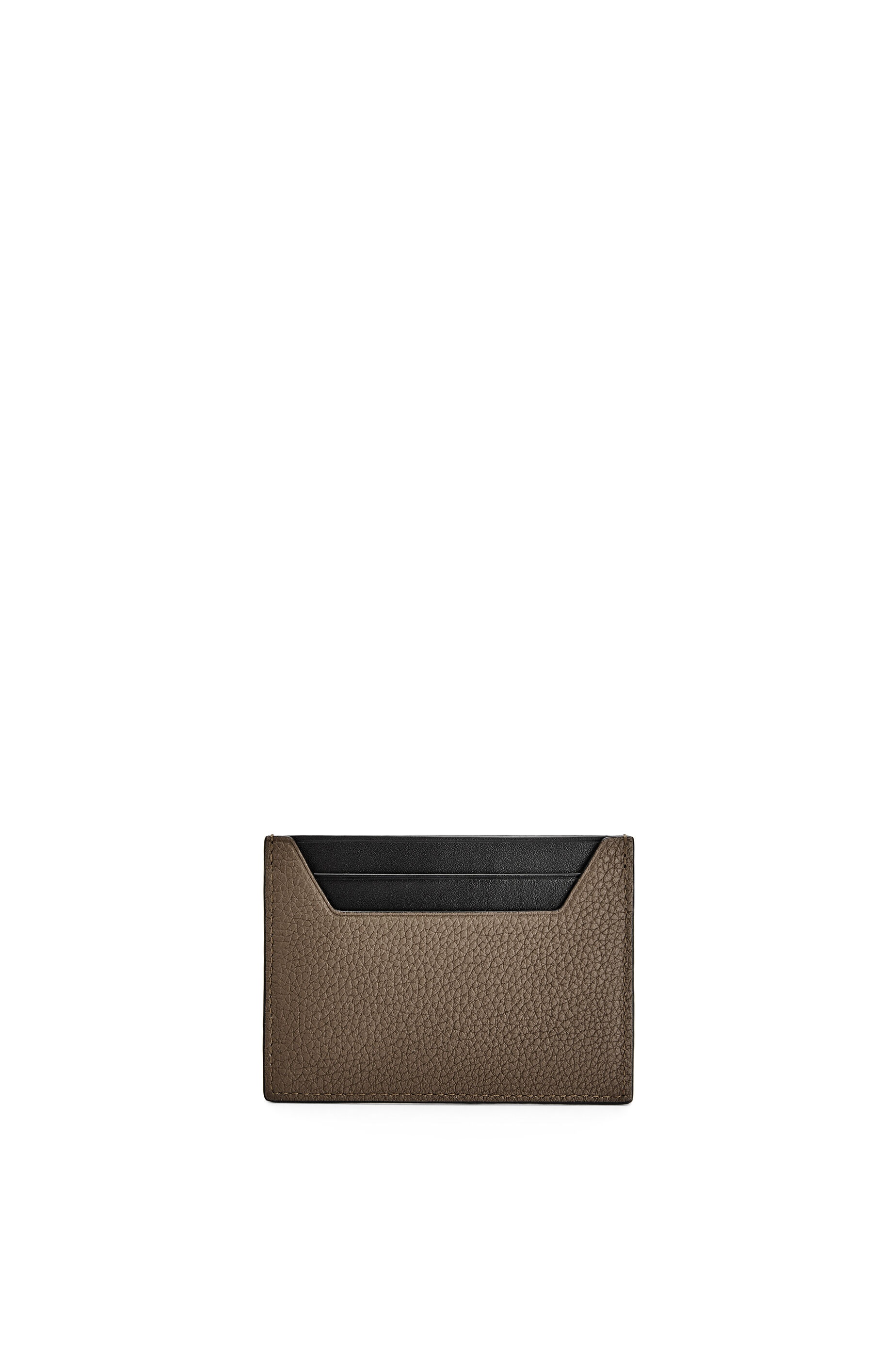 Plain cardholder in soft grained calfskin - 2