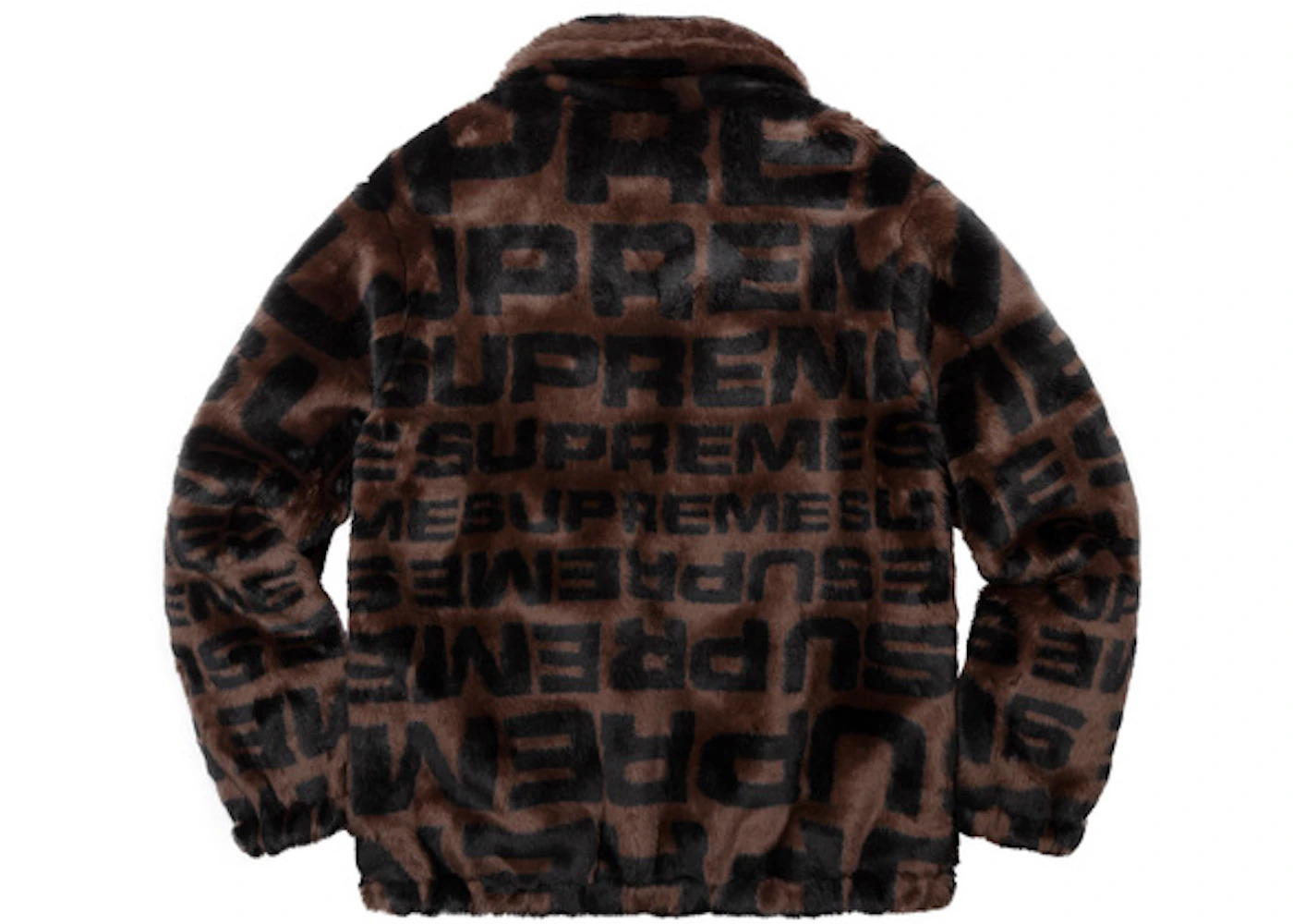 Supreme Faux Fur Repeater Bomber Brown - 3