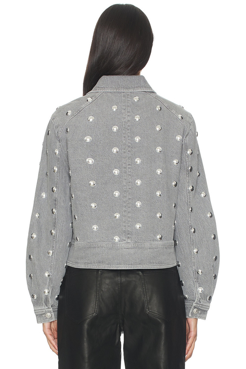 Cinq à Sept Studded Denim Harriet Jacket outlook