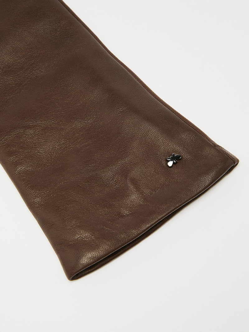 Max Mara SENAPE Nappa leather gloves outlook