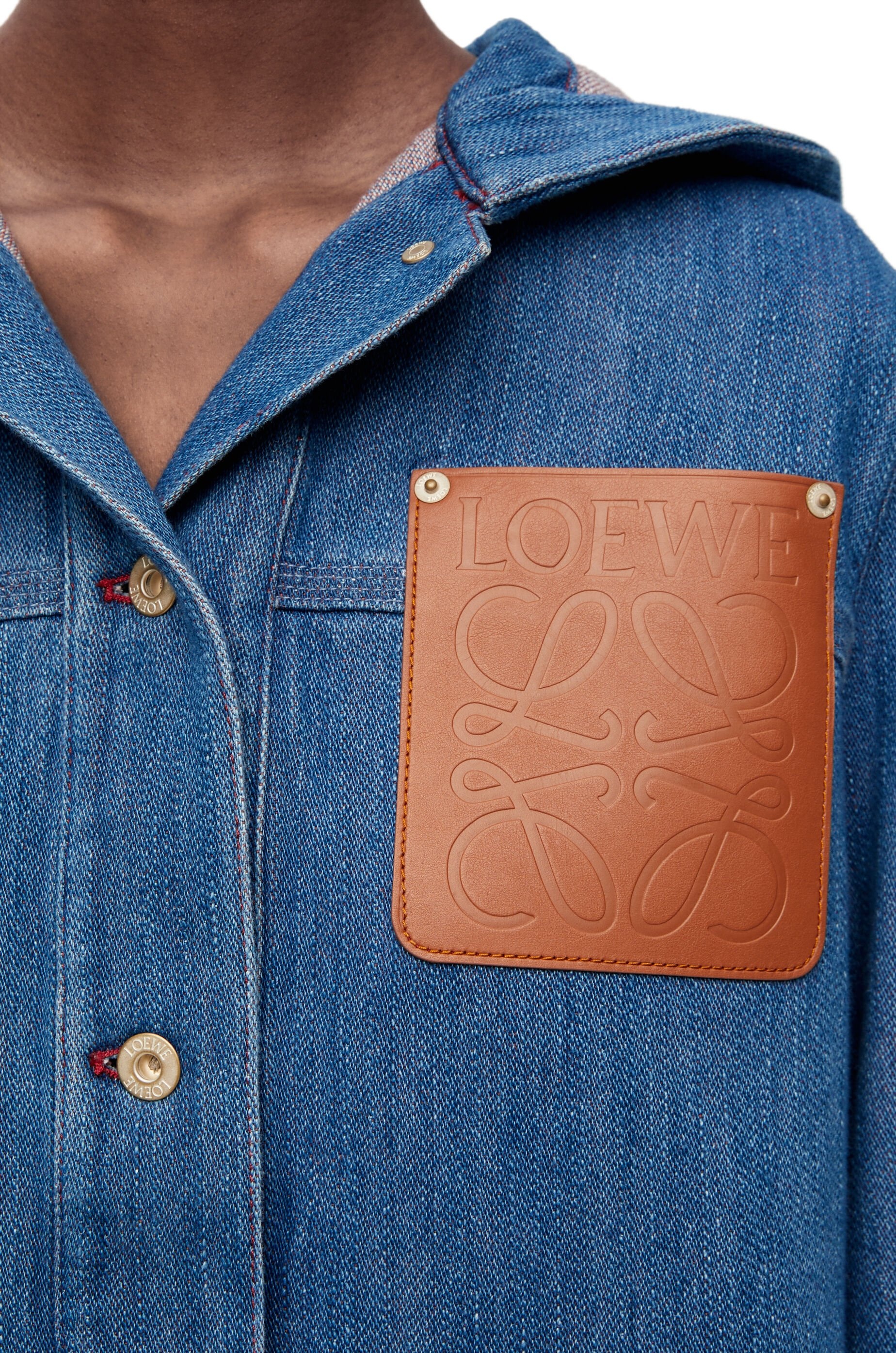Cropped workwear jacket in denim - 5