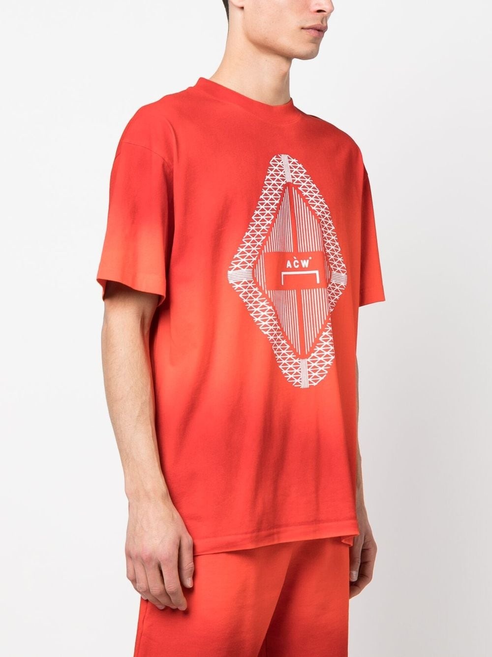Gradient logo-print T-shirt - 3