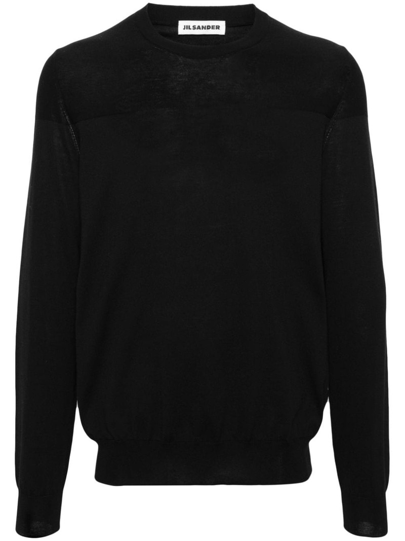crew-neck cotton jumper 1