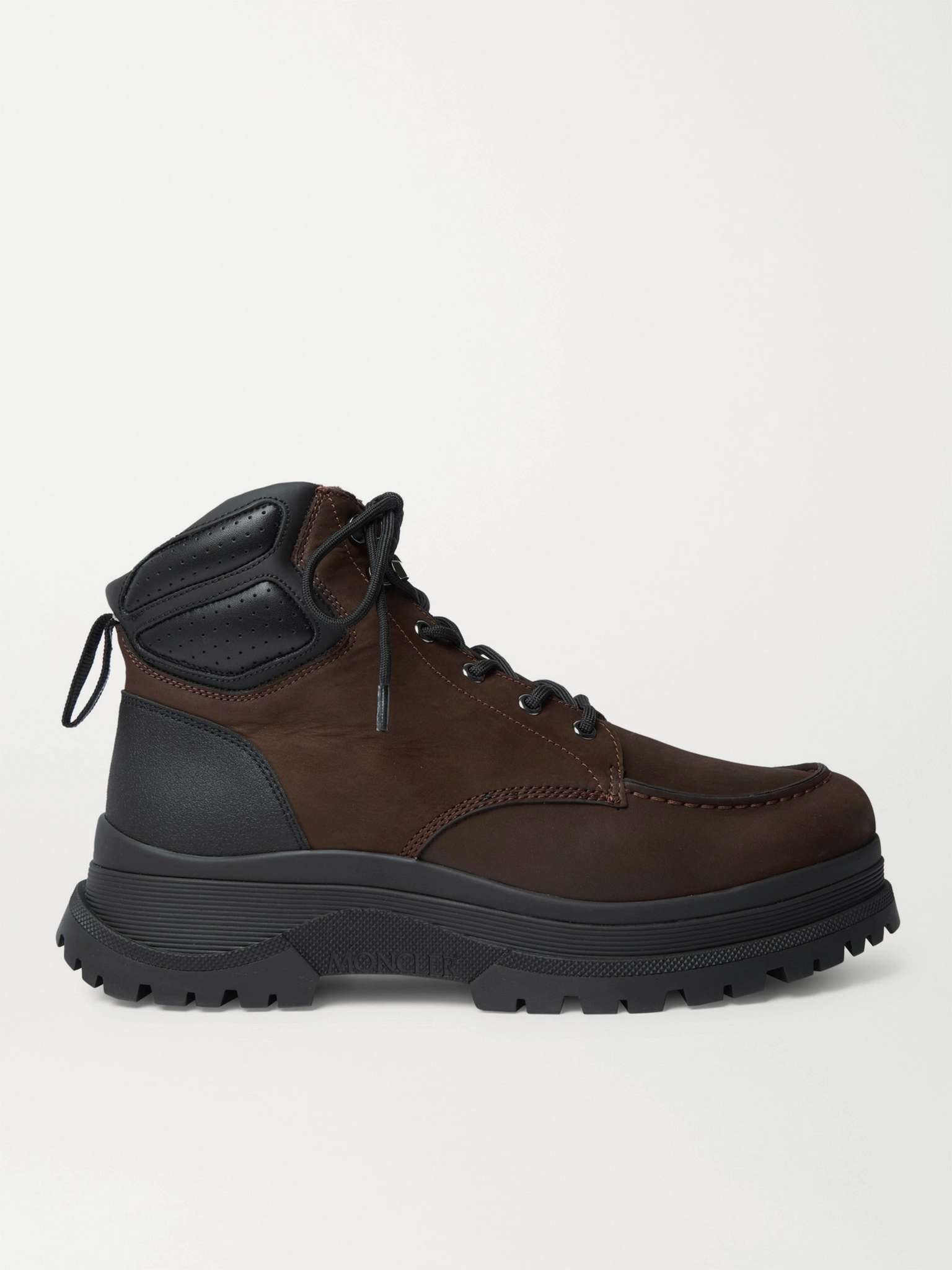 Ulderic Leather-Trimmed Shearling-Lined Nubuck Boots - 1