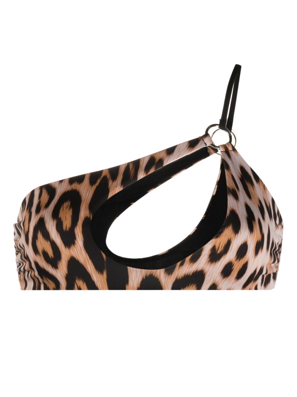 leopard-print bikini top - 1