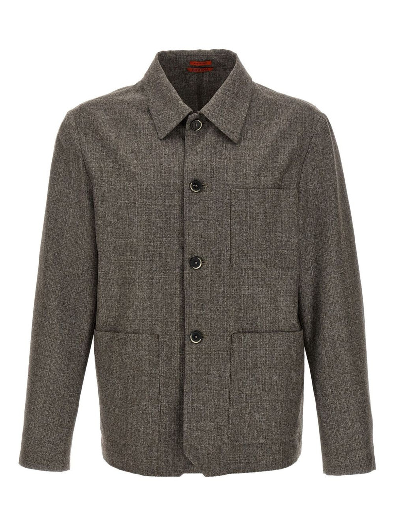 patch-pocket button-closure shirt 1