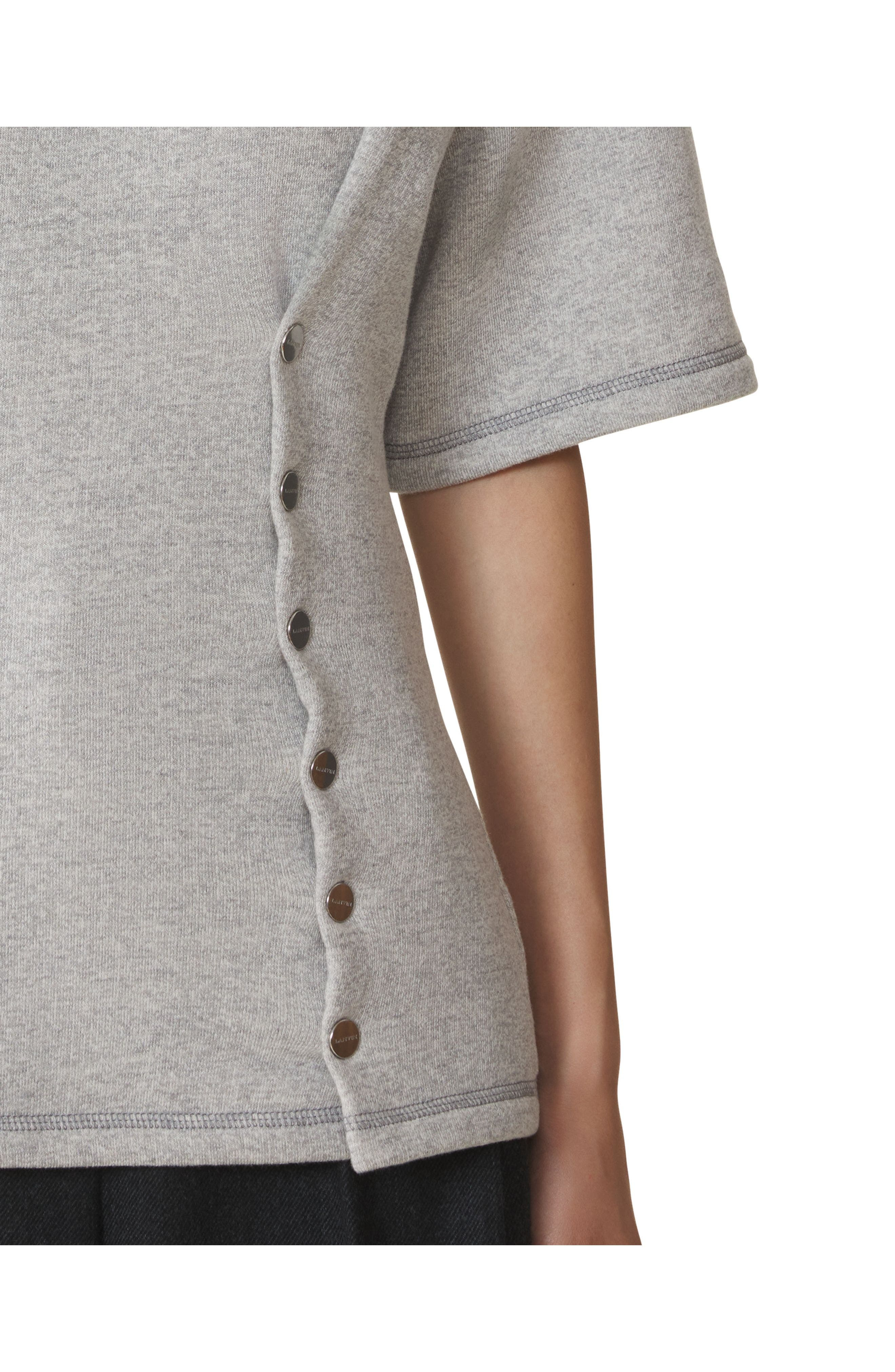 Lanvin Cotton Jersey T-Shirt in Heather Grey at Nordstrom - 5