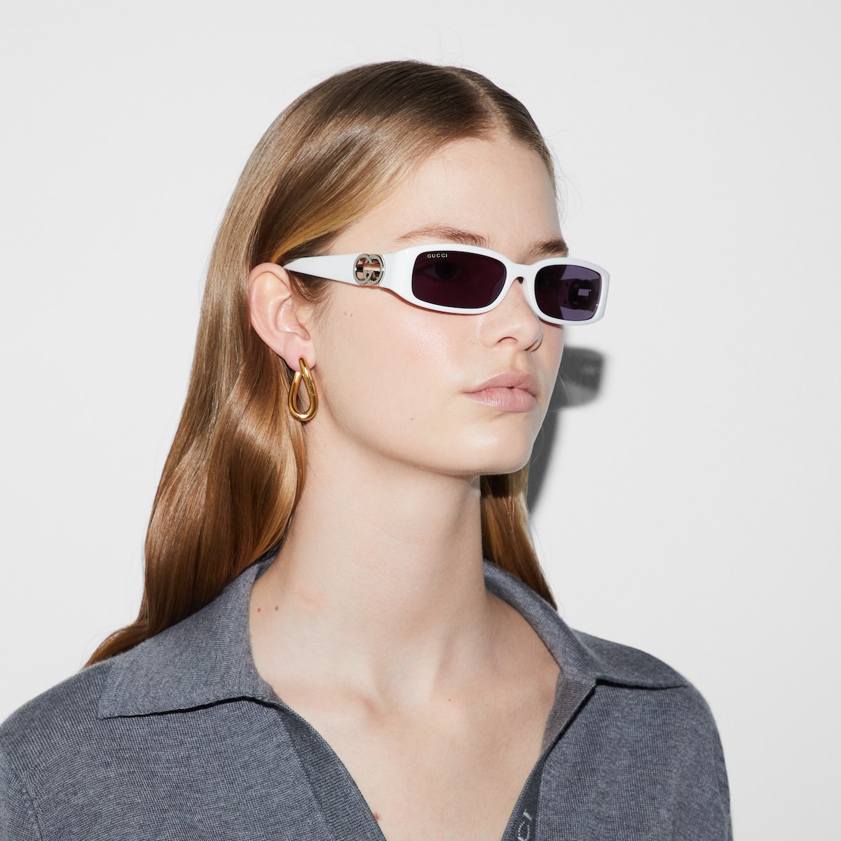 Rectangular frame sunglasses - 3