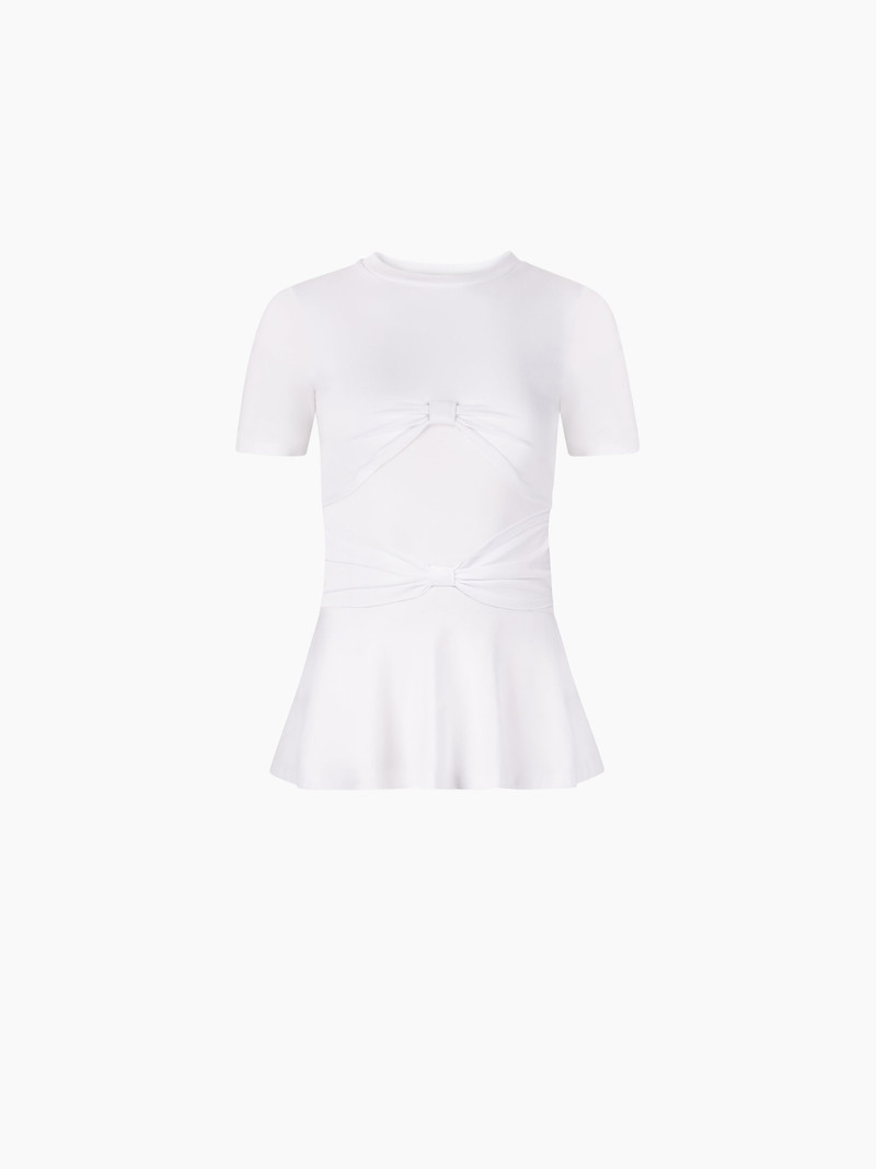 PEPLUM T-SHIRT WITH BOW DETAIL 5