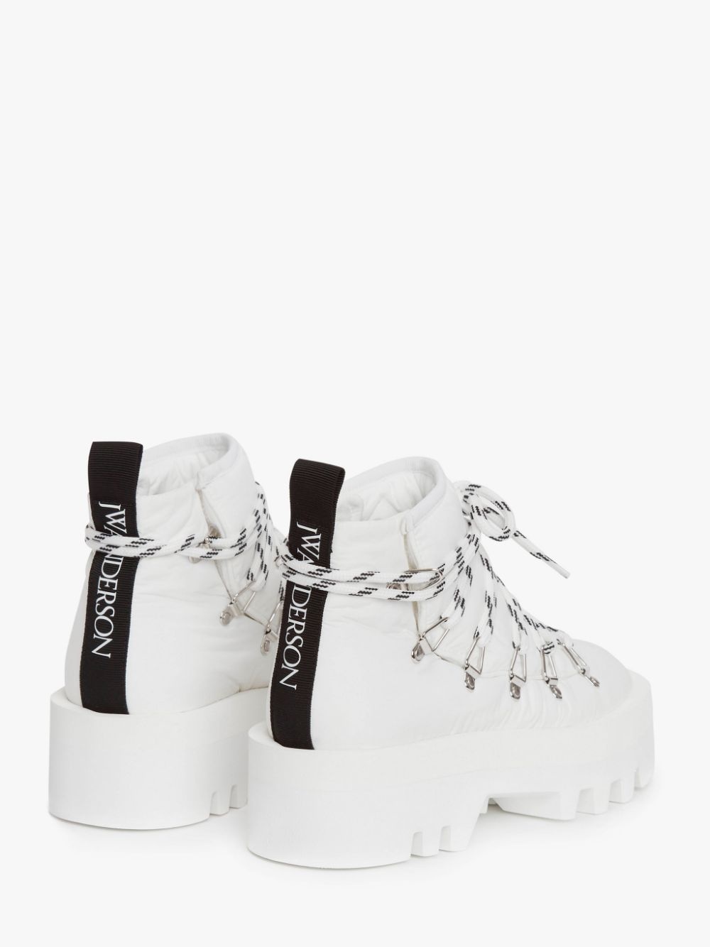 PADDED FABRIC LACE UP BOOT - 4