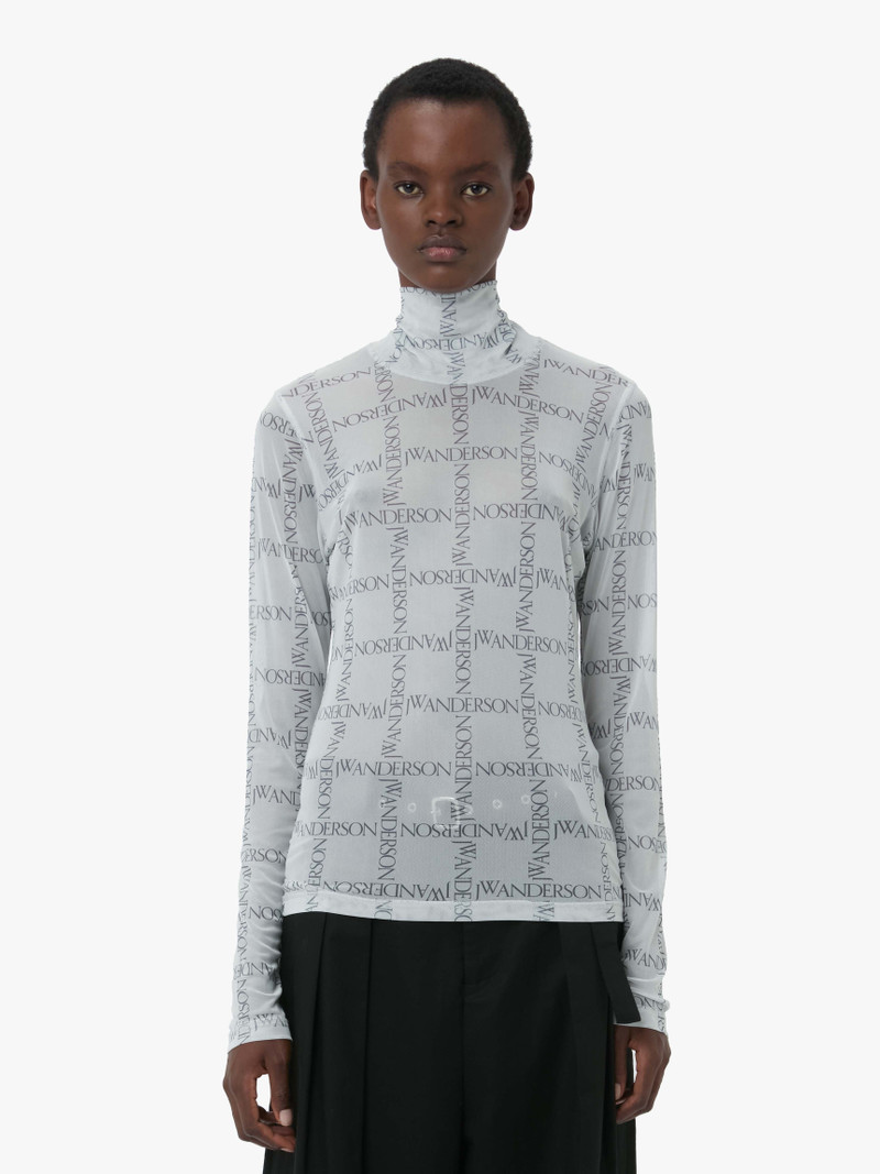 JW Anderson SHEER LONG SLEEVE TURTLENECK TOP outlook