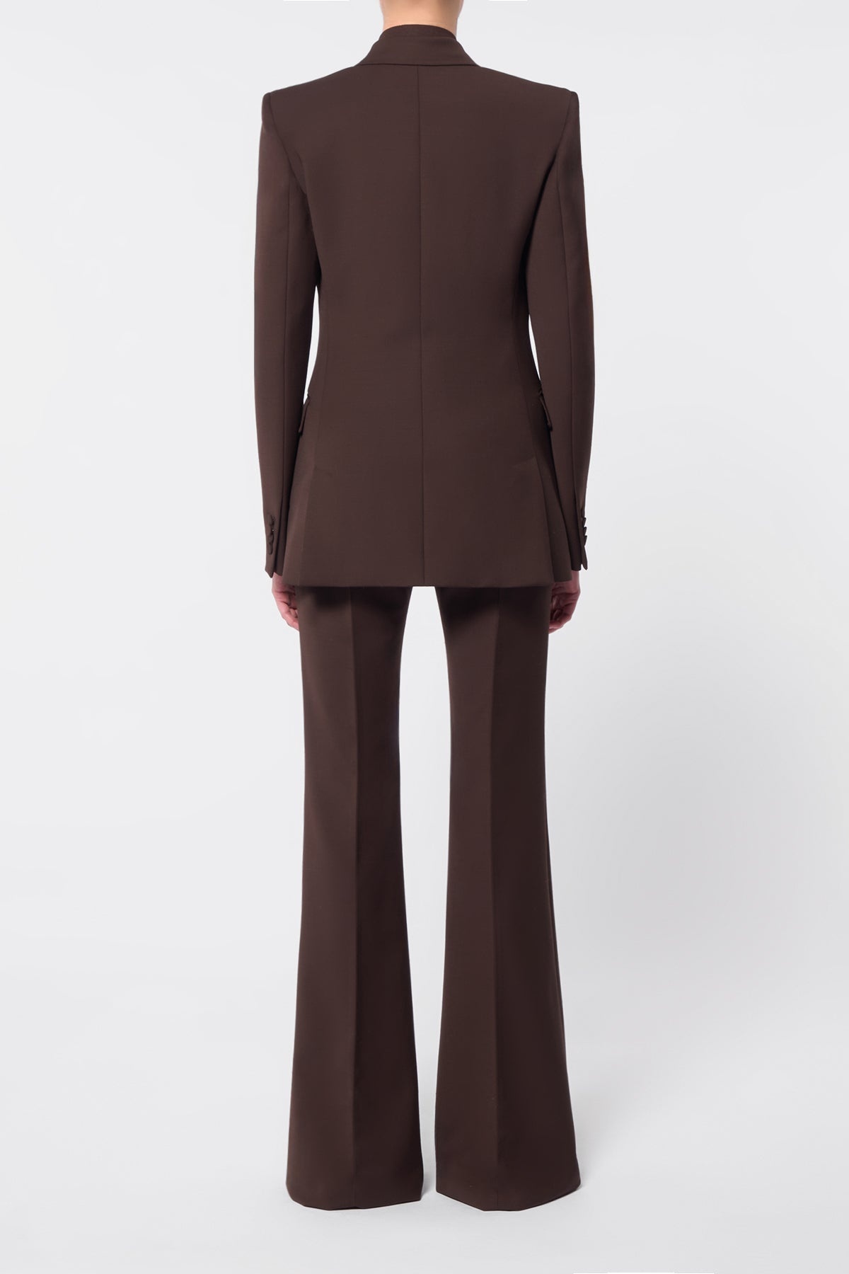 Gavin Blazer in Chocolate Sportswear Wool - 4