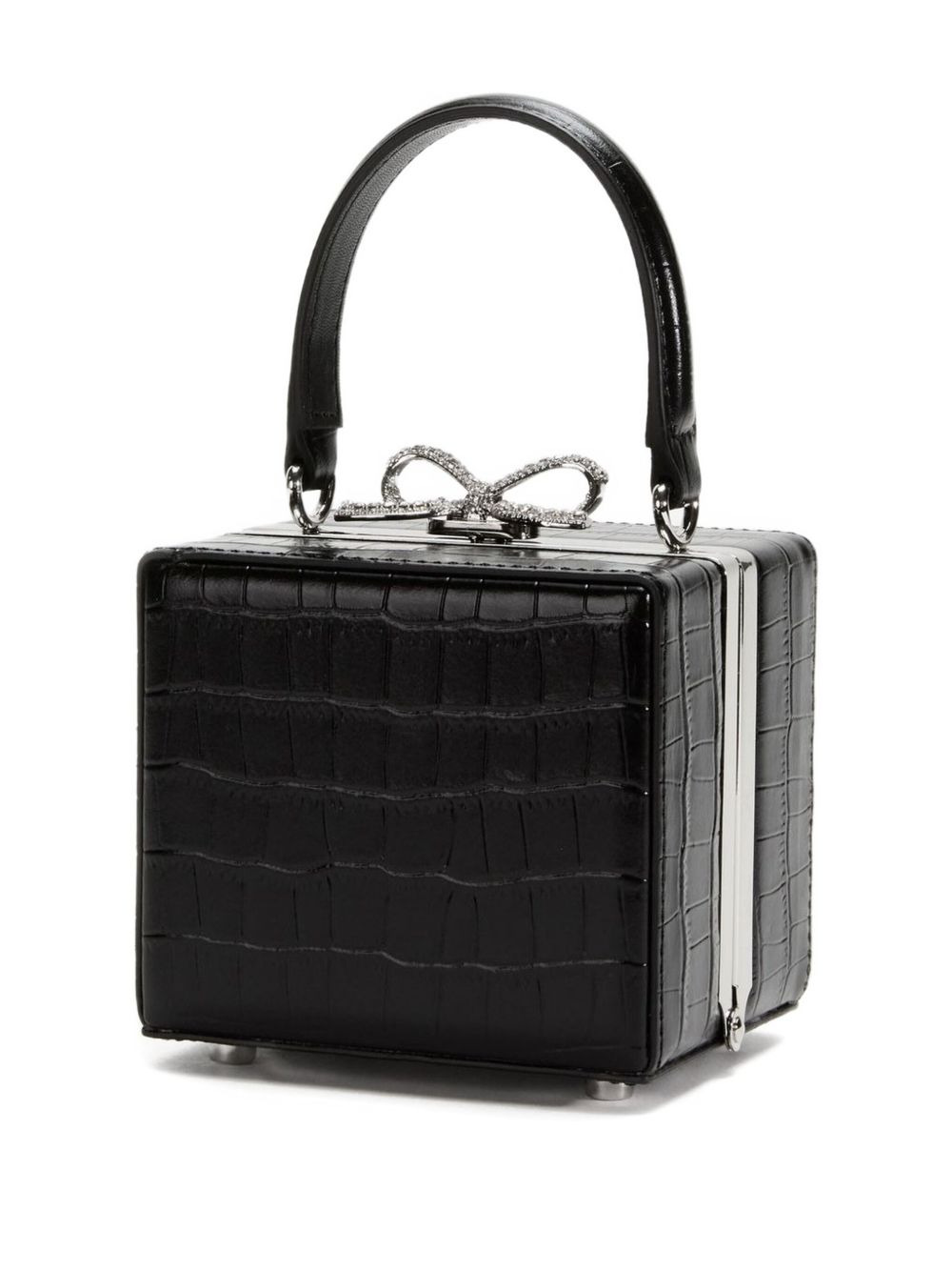 crystal-bow box handbag - 3