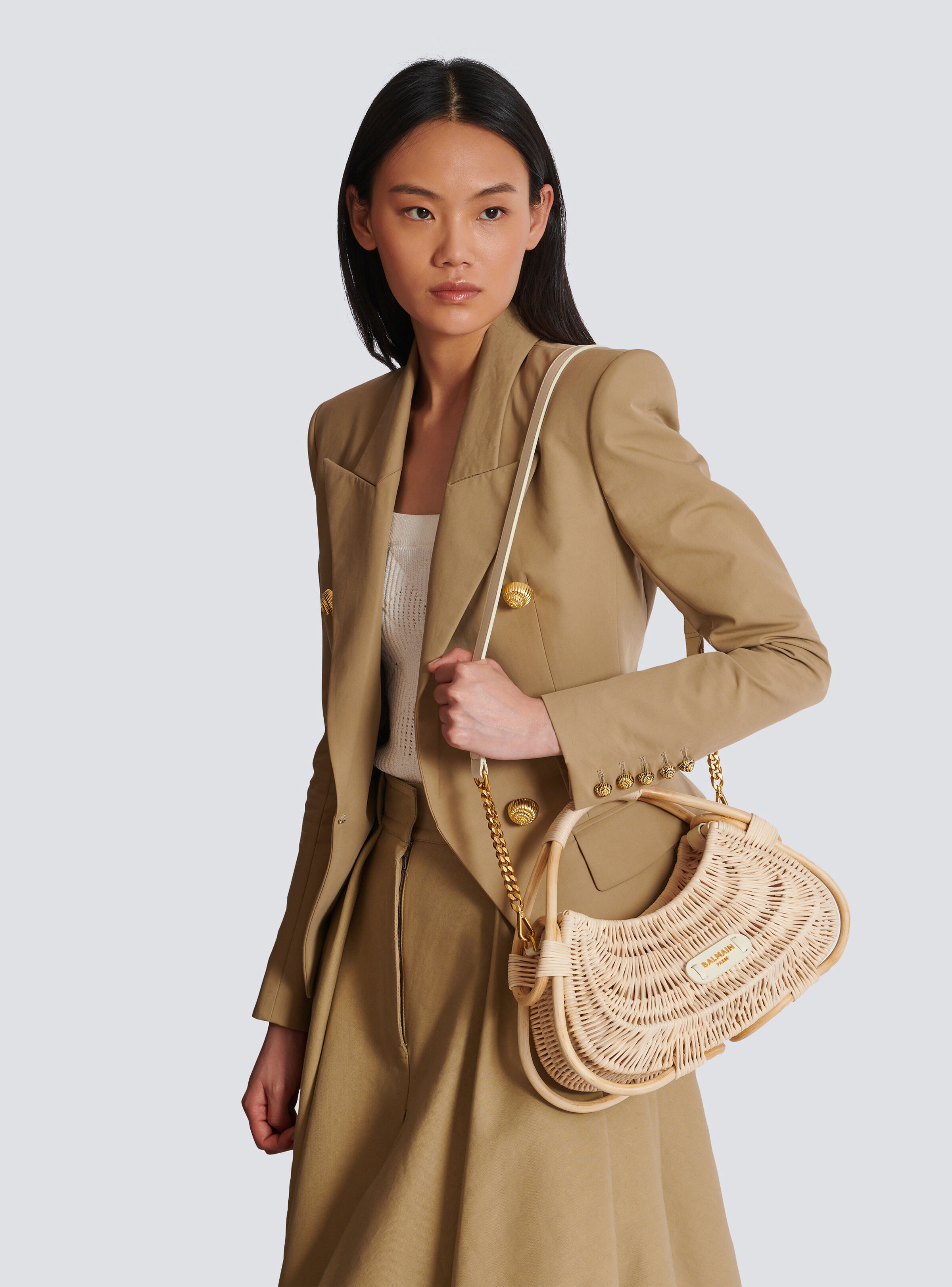 Medium Jolie Madame wicker basket bag - 8