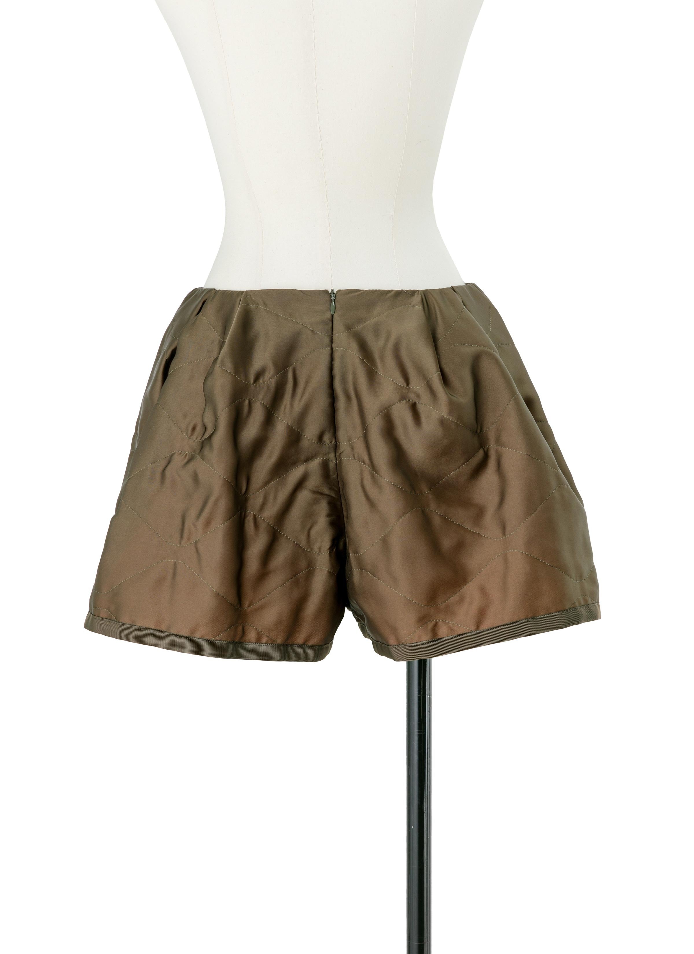 Quilted Satin Shorts - 3