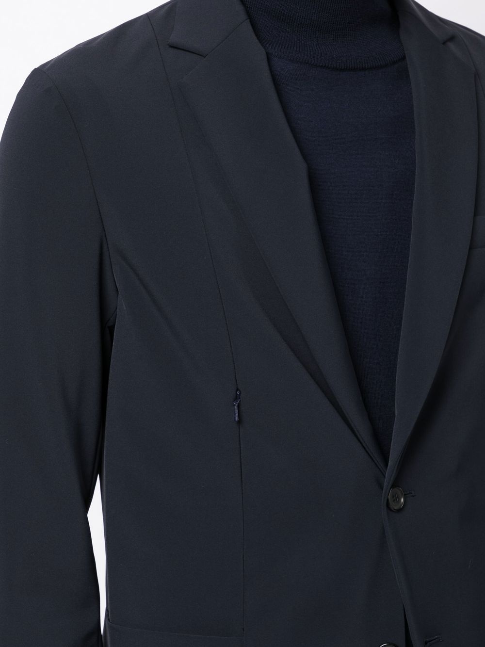 logo-patch single-breasted blazer - 9