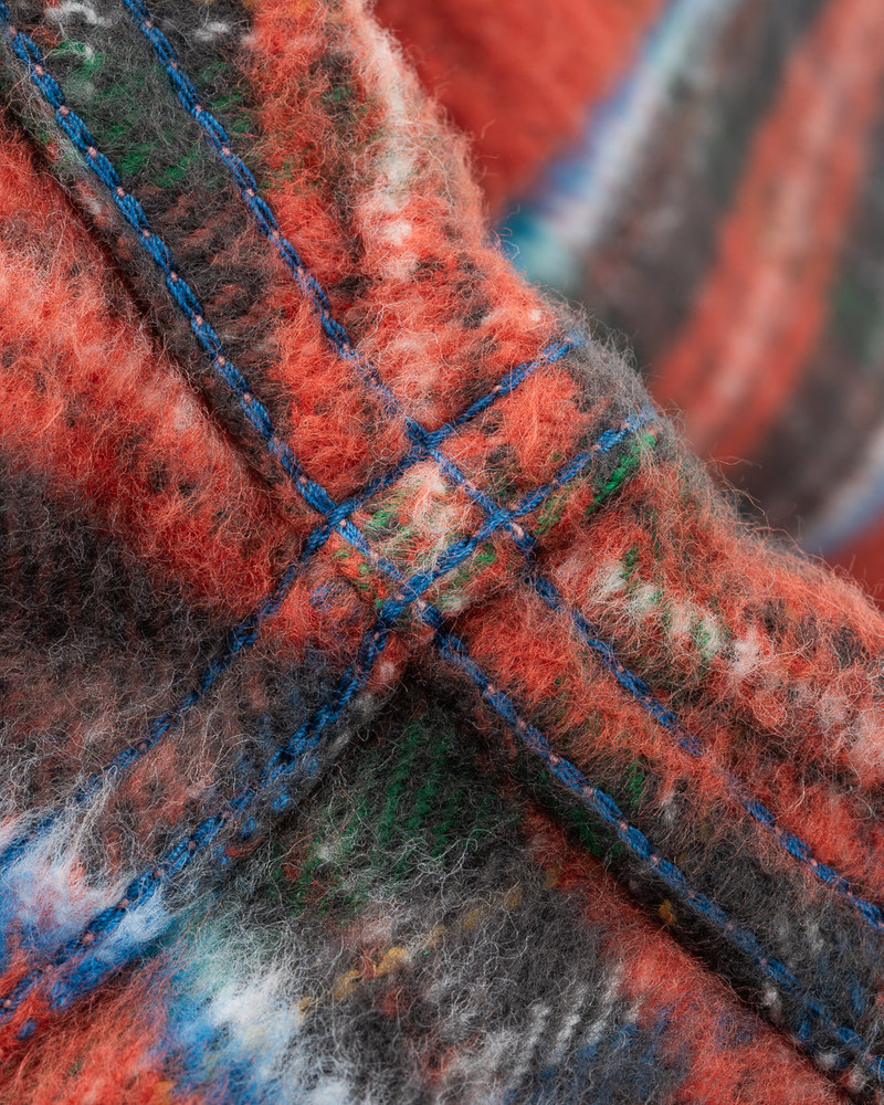 ULTRA HEAVY FLANNEL AMERICAN CHECK WESTERN SHIRT - RED &QUOT;THE WATERMELON MAN&QUOT; 15